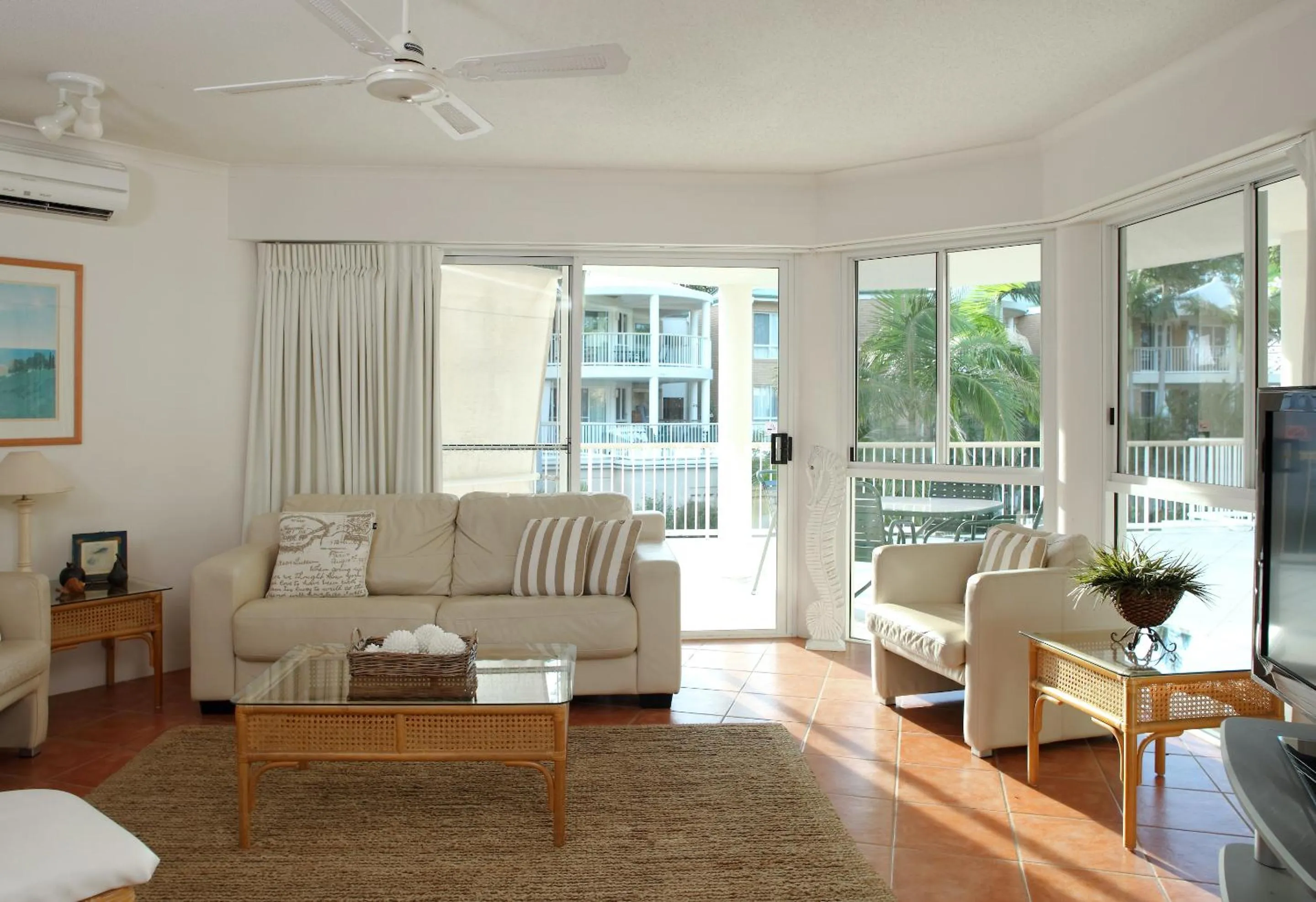 Living room in Serenity Apartments Noosa