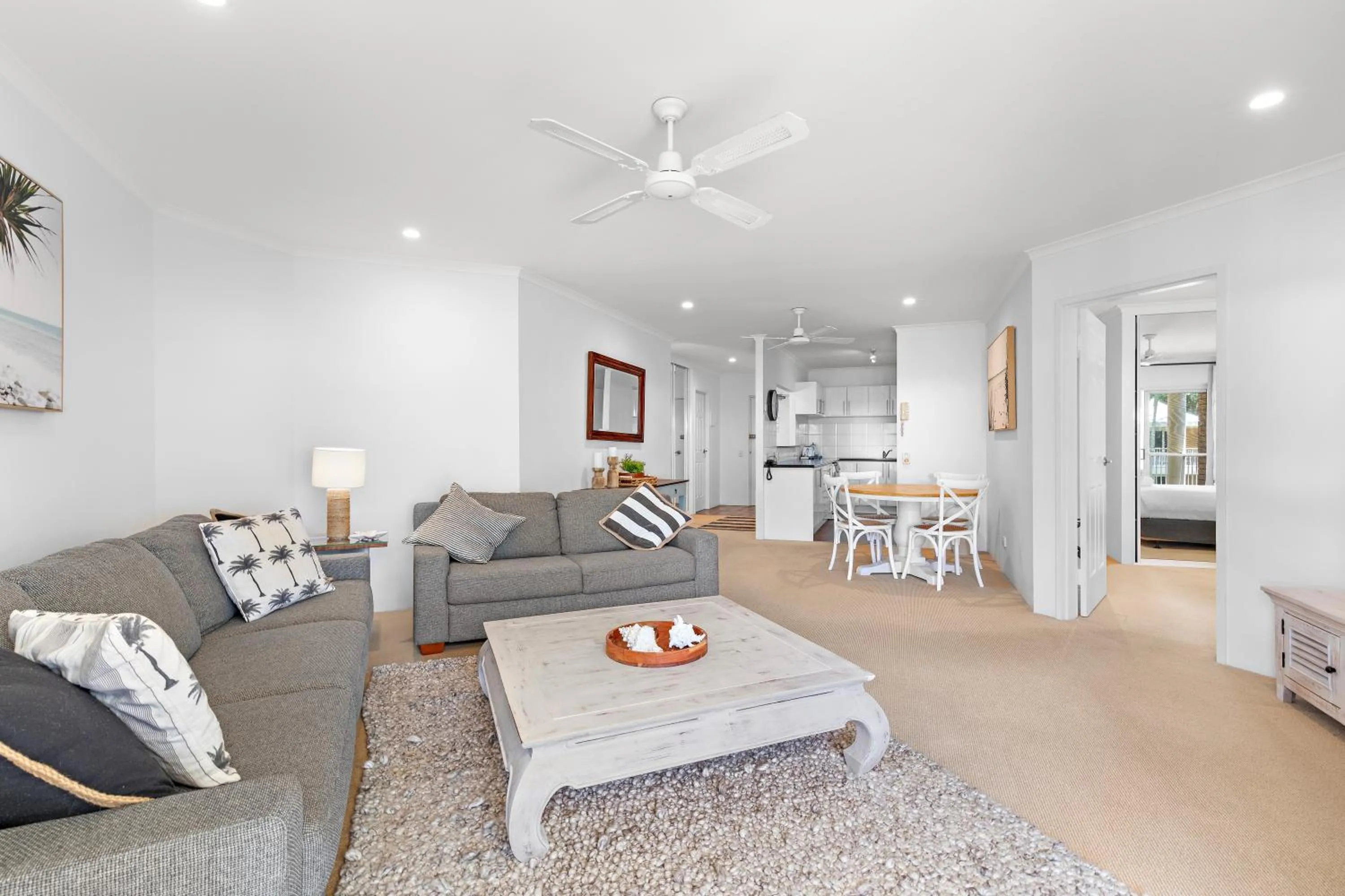 Living room in Serenity Apartments Noosa