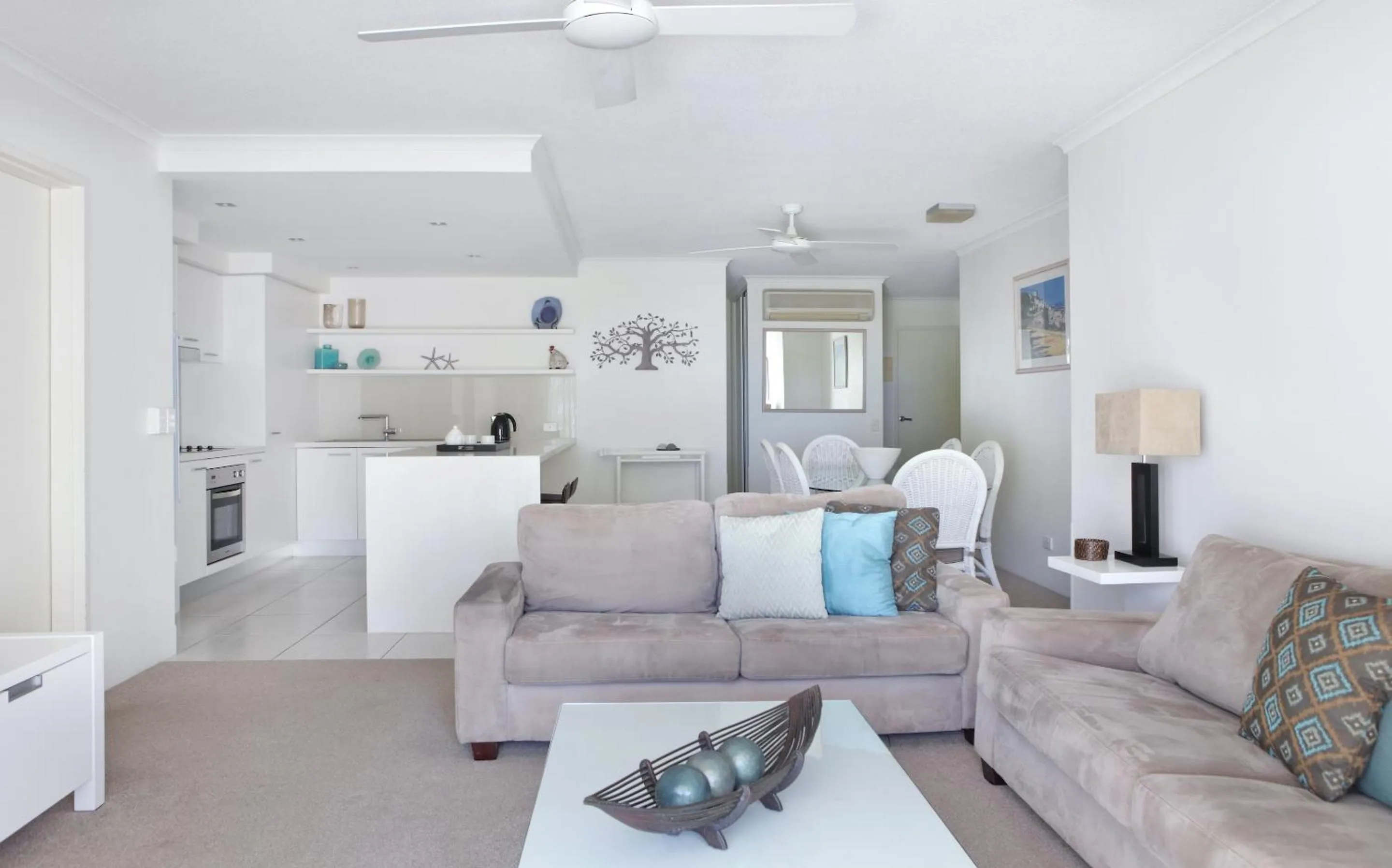 Living room in Serenity Apartments Noosa