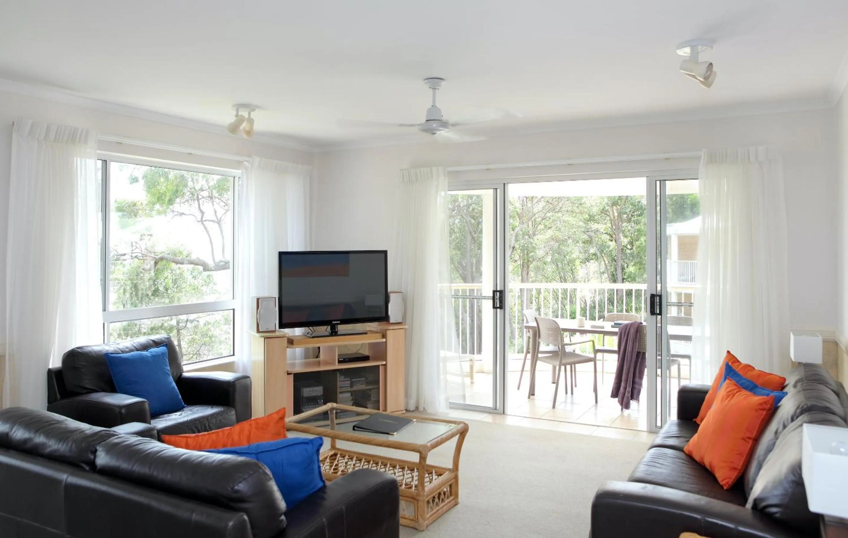 Living room in Serenity Apartments Noosa