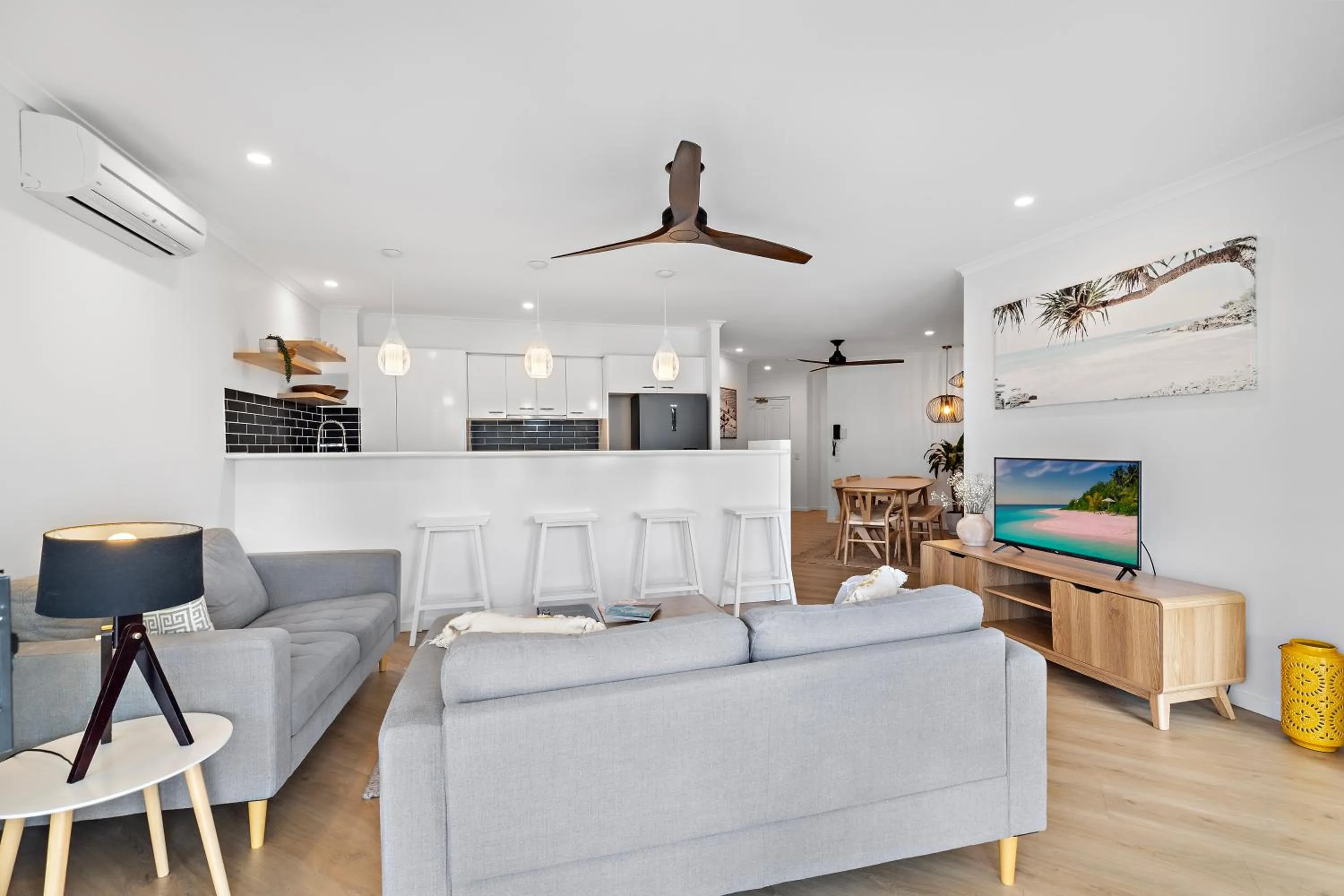 Living room in Serenity Apartments Noosa