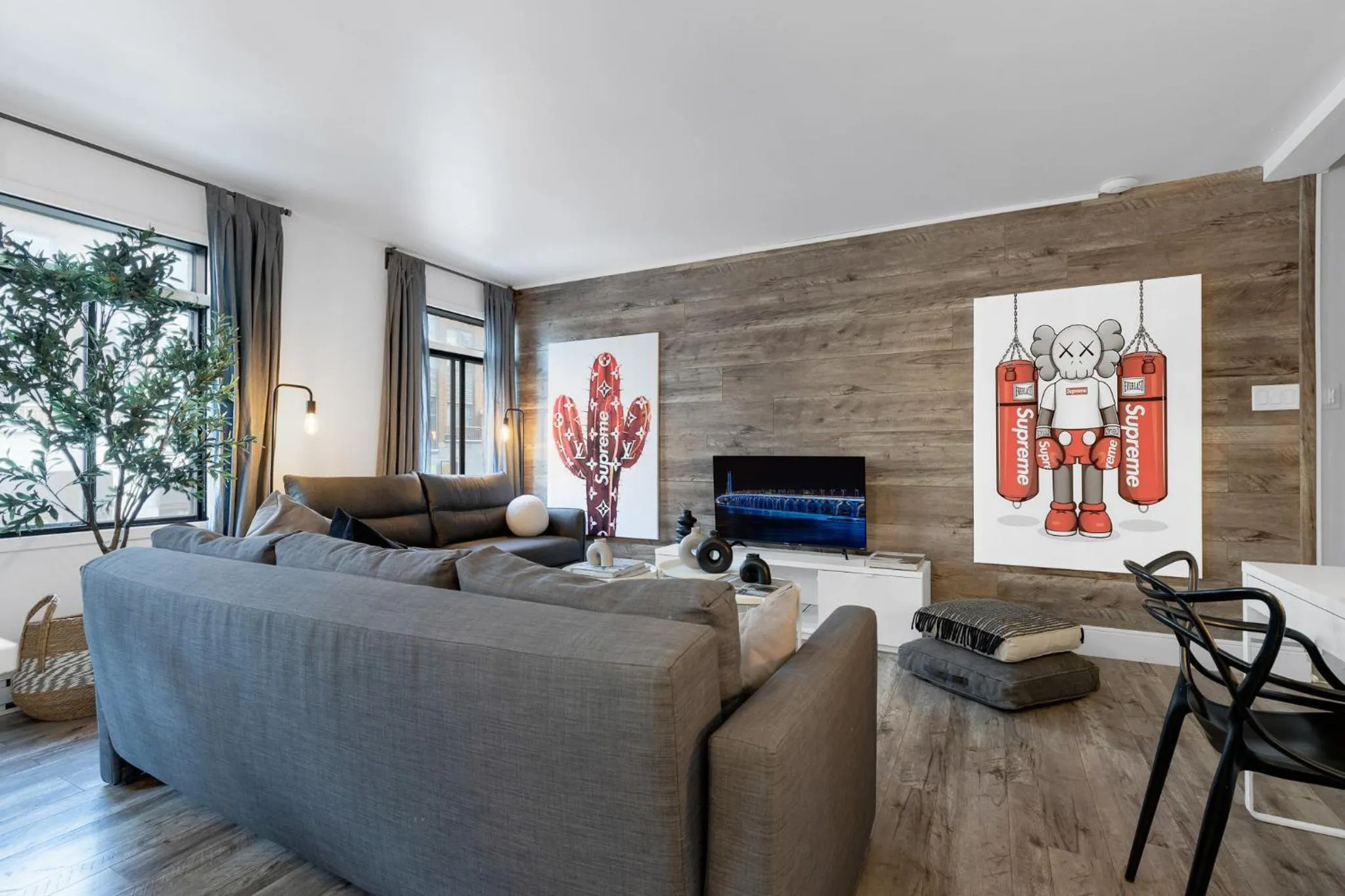 Living room in LiV MTL Urban