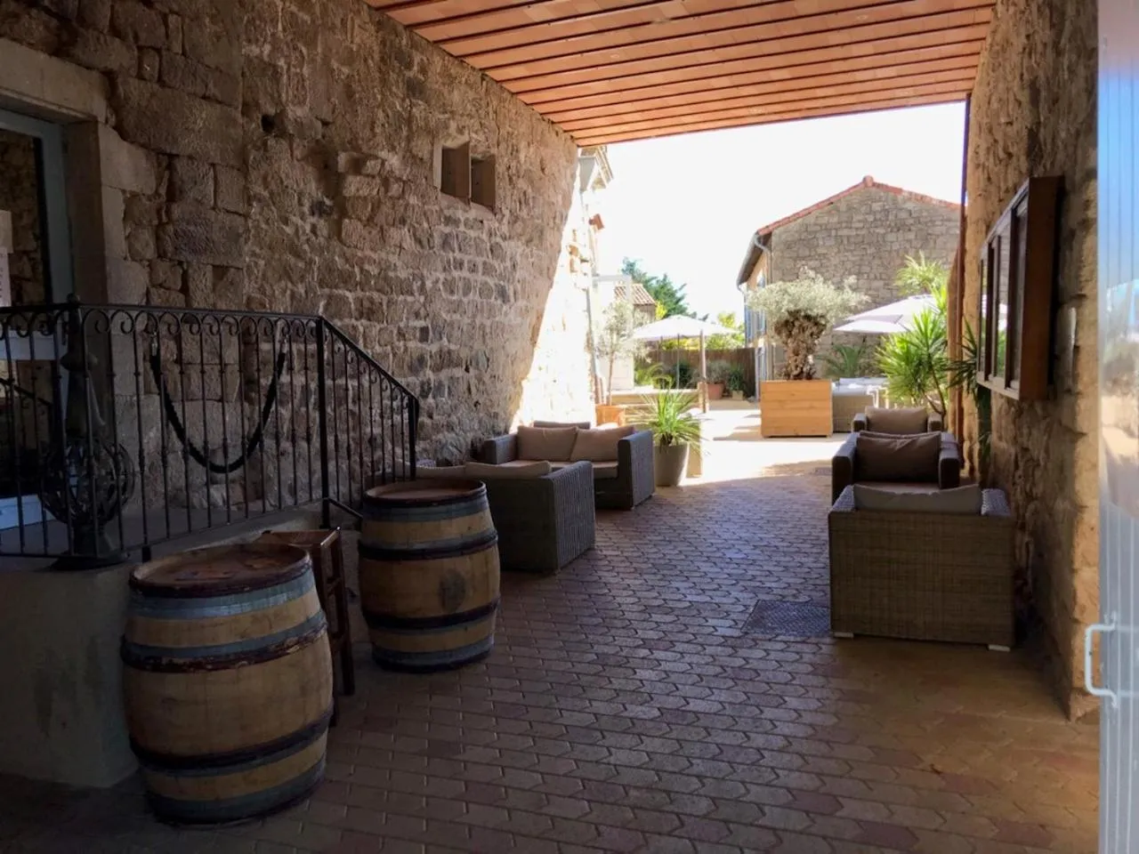 Patio in La Bastide de Sanilhac