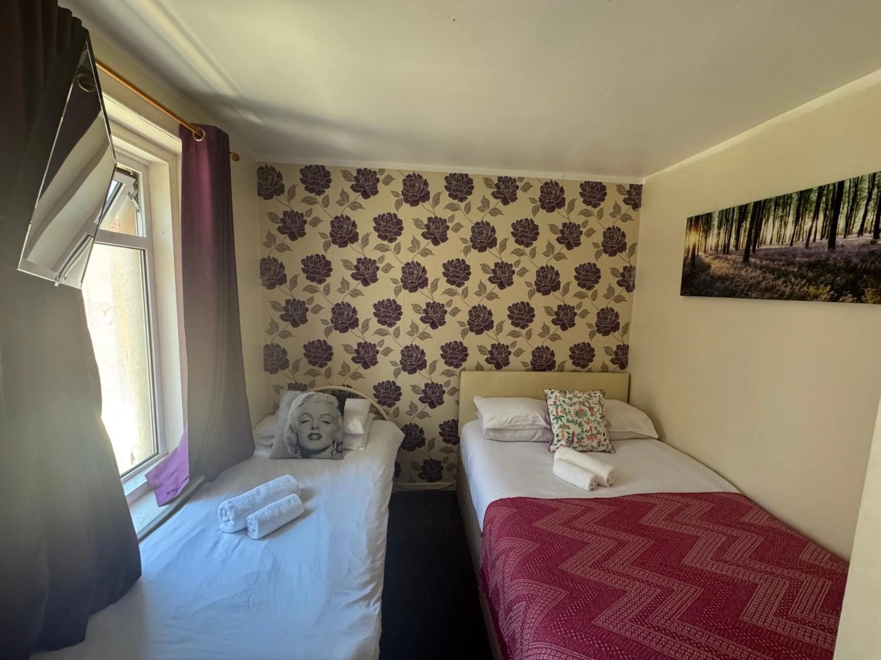 Bed in The Shores Hotel, Central Blackpool