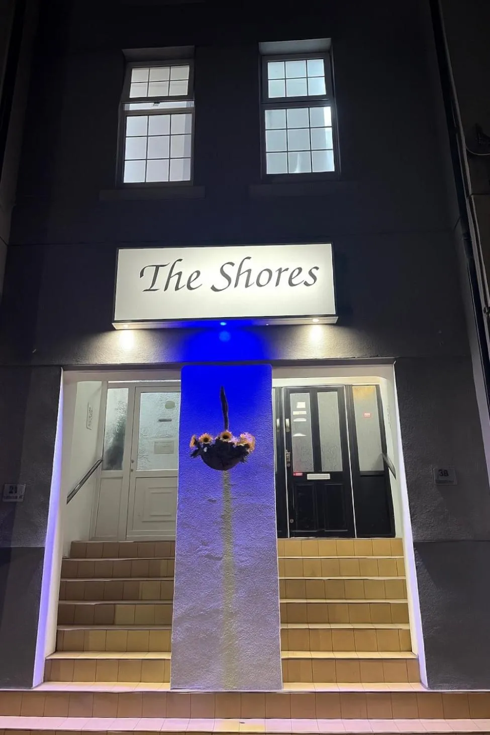 Facade/entrance in The Shores Hotel, Central Blackpool