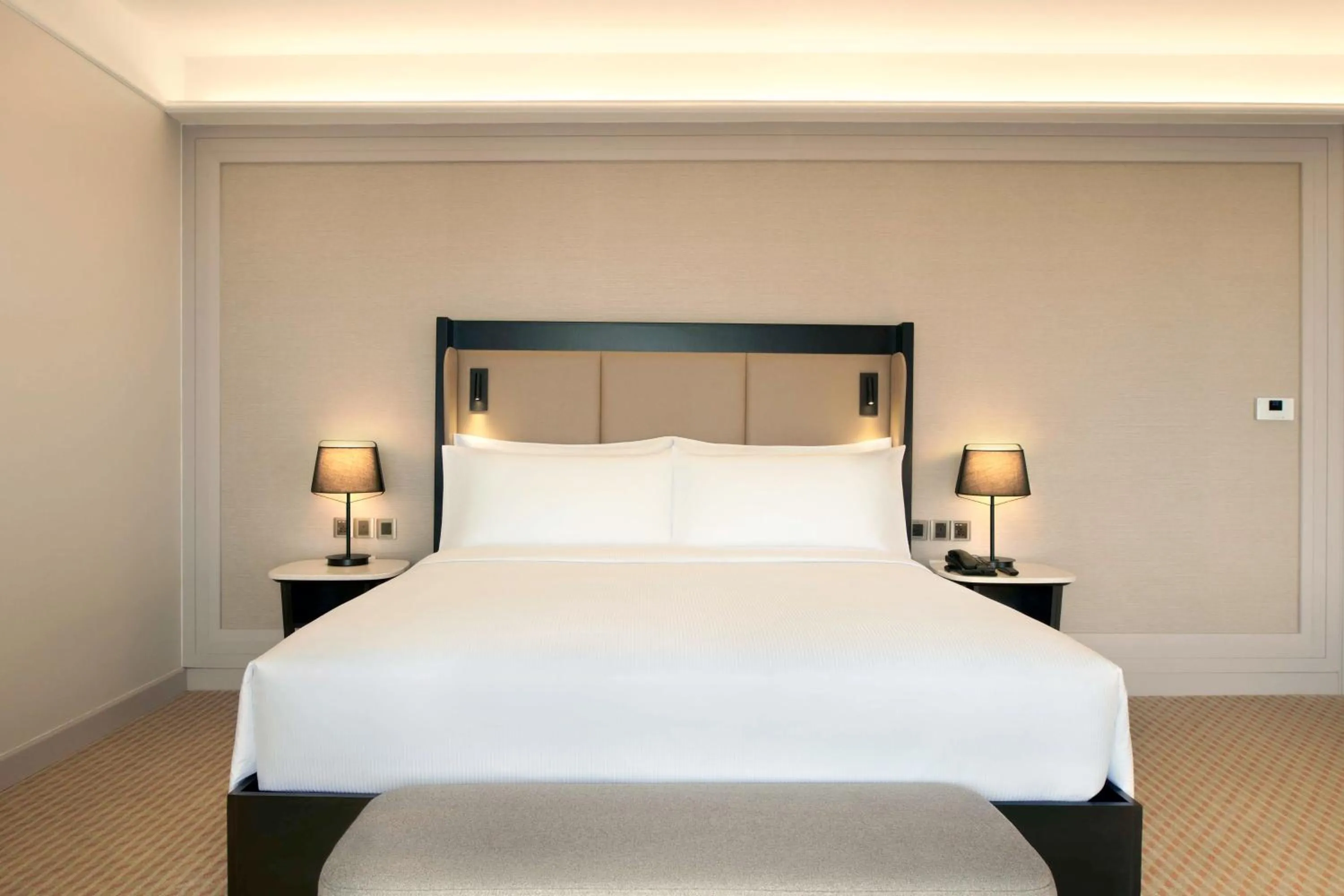 Bed in Hilton Kuching Hotel