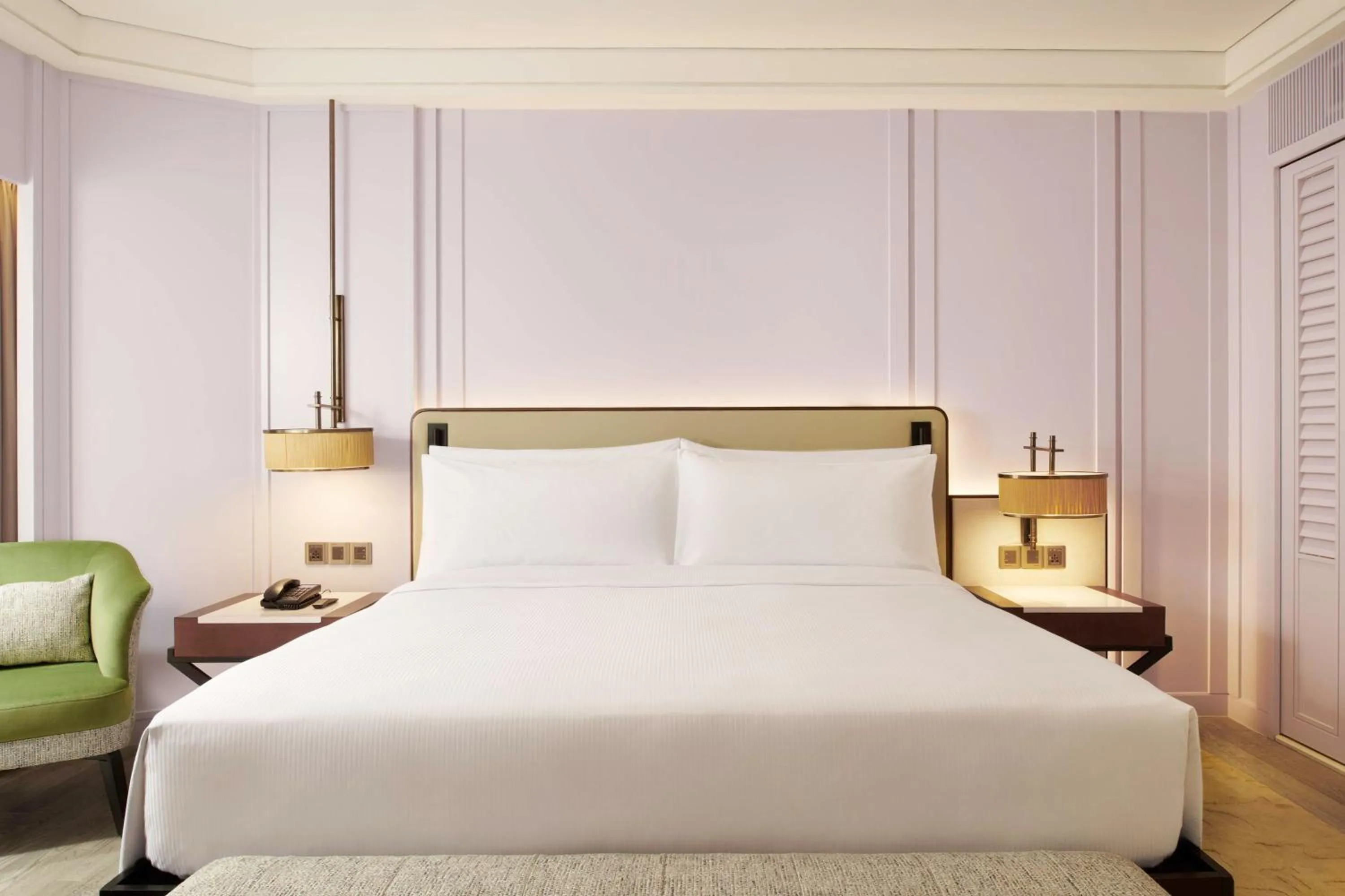 Bed in Hilton Kuching Hotel