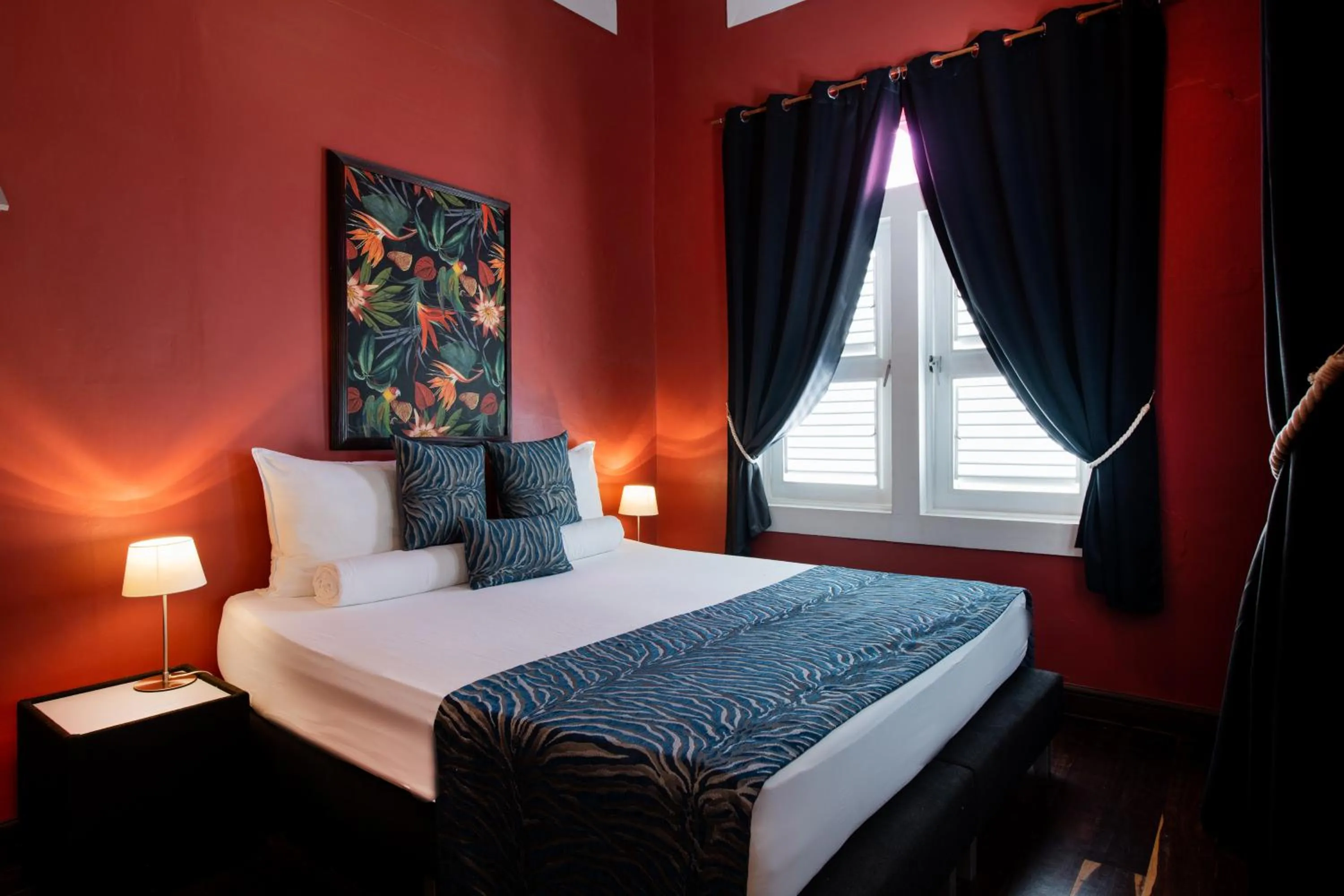 View (from property/room), Bed in Villa Amalie & Villa Curiel