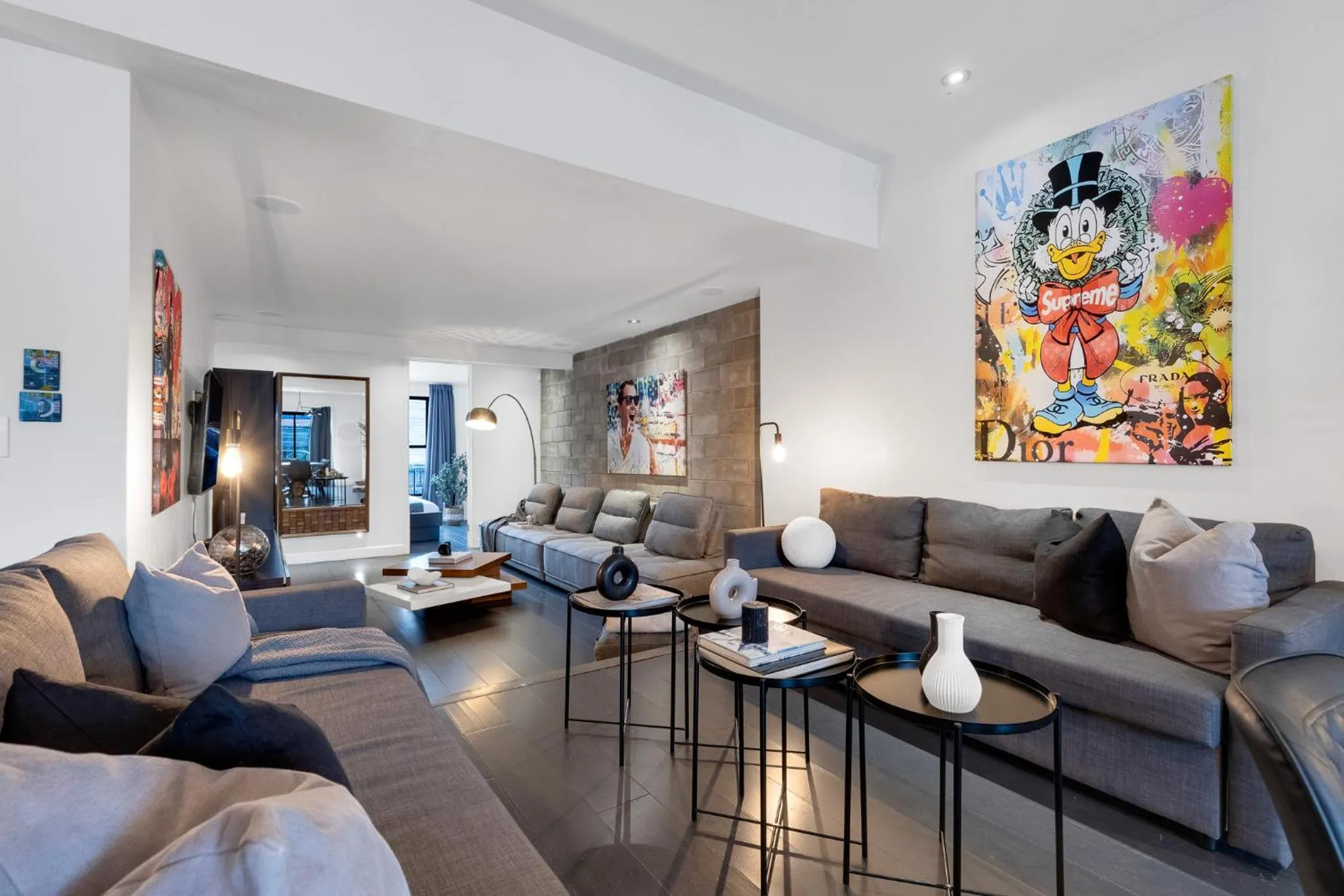 Living room in LiV MTL Plato