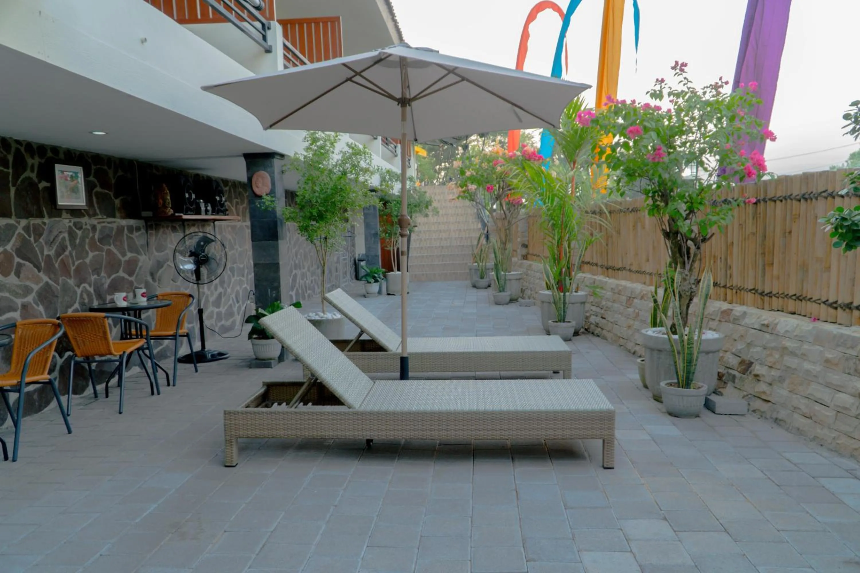 Patio in DeRose Guest House