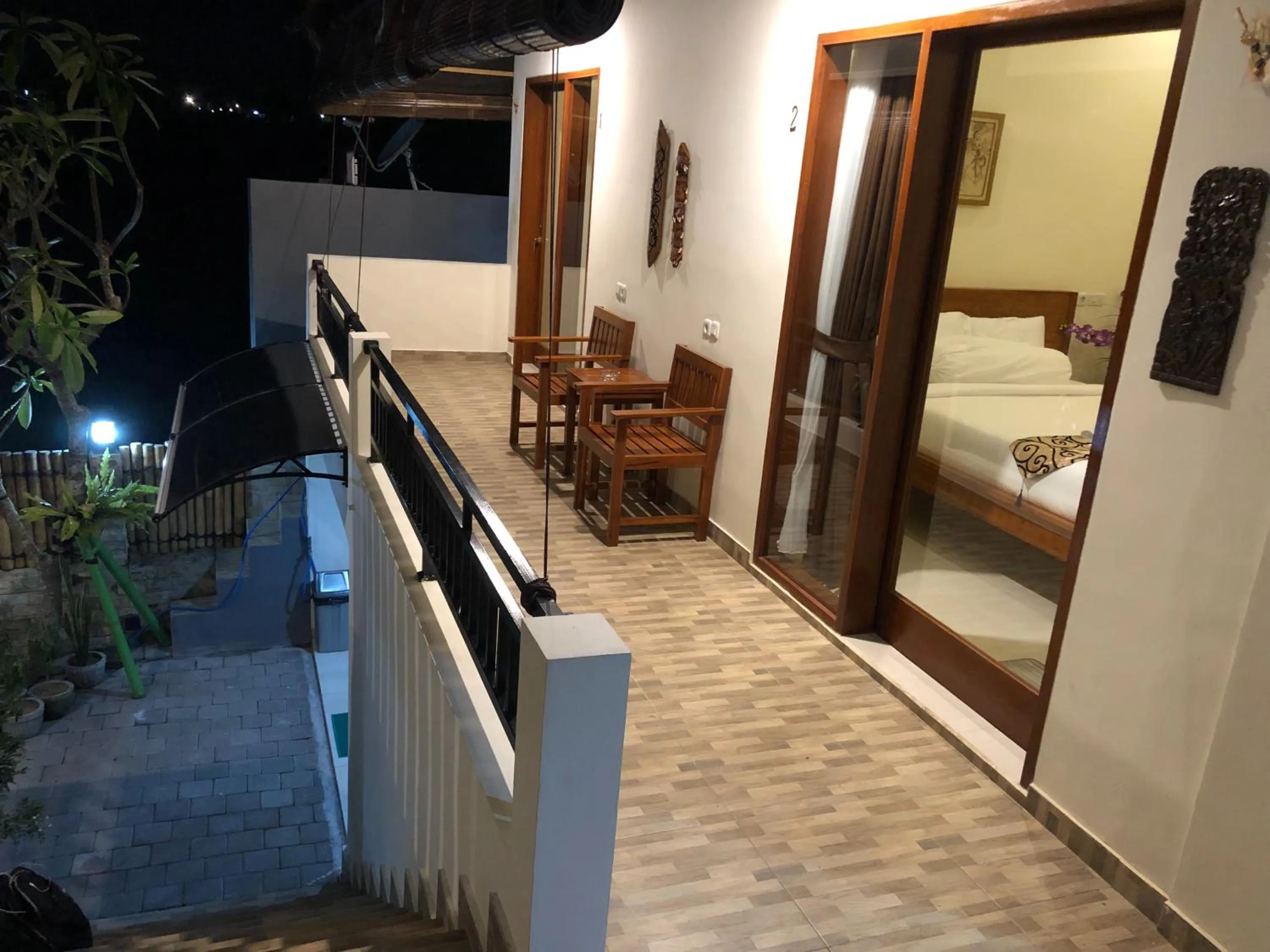 Patio, Bed in DeRose Guest House