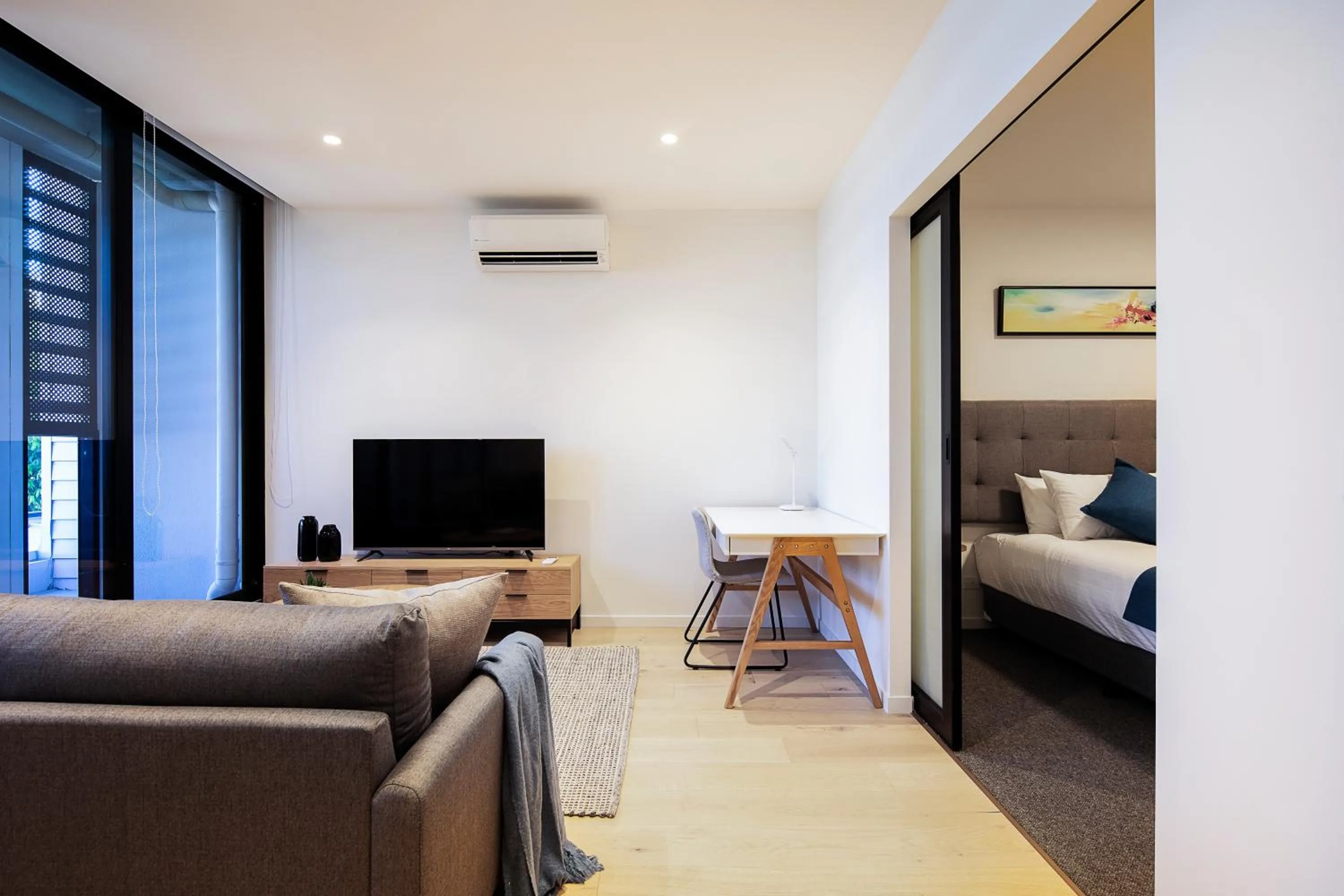 Living room, Bed in Artel Apartments Brunswick