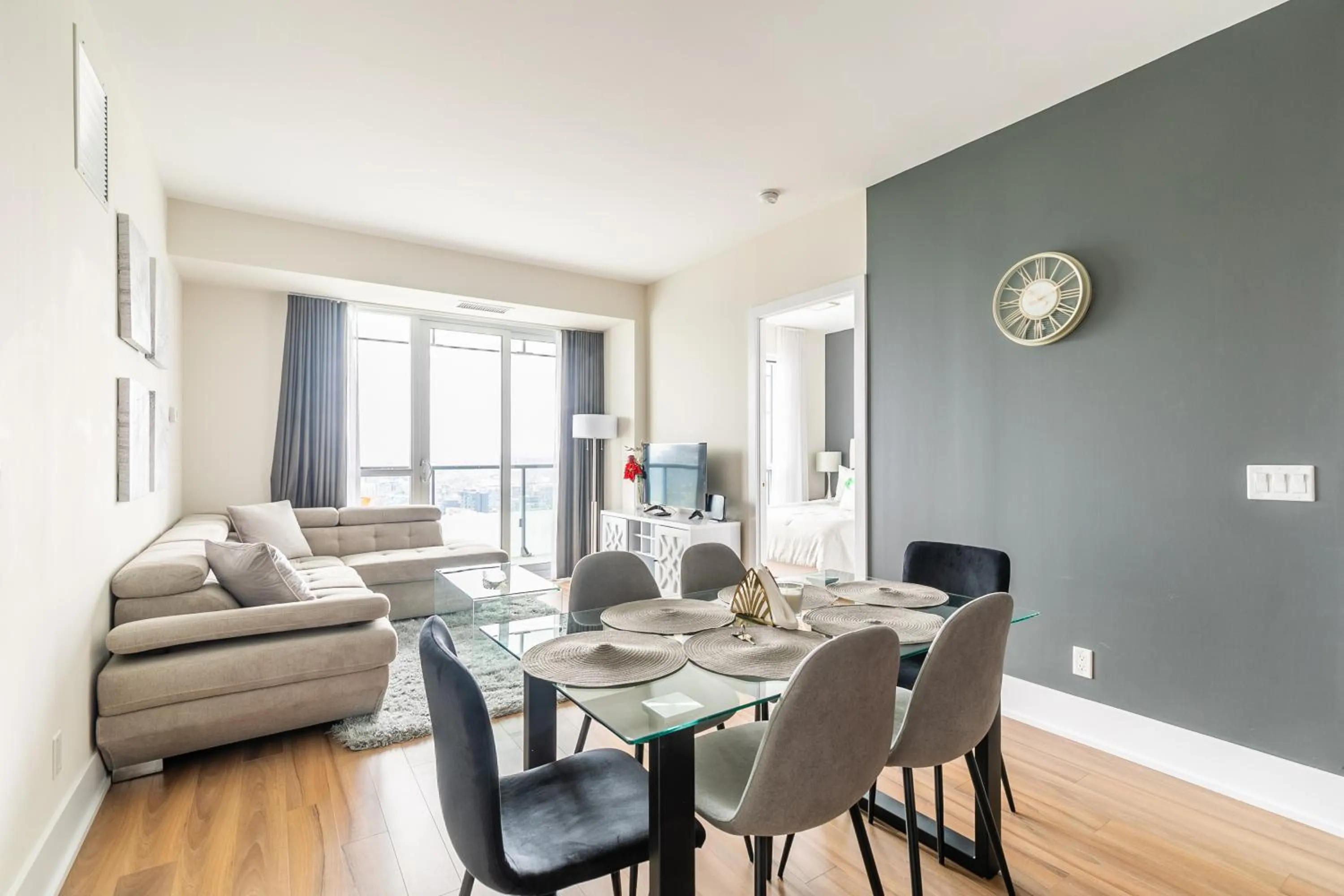 Living room in GLOBALSTAY Modern Downtown Apartment