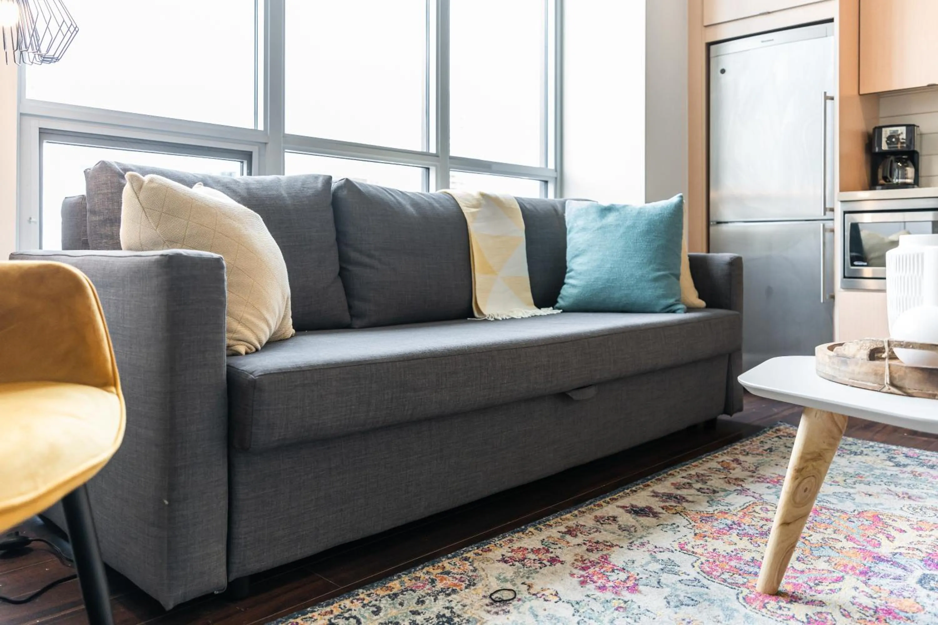 Living room in GLOBALSTAY Modern Downtown Apartment