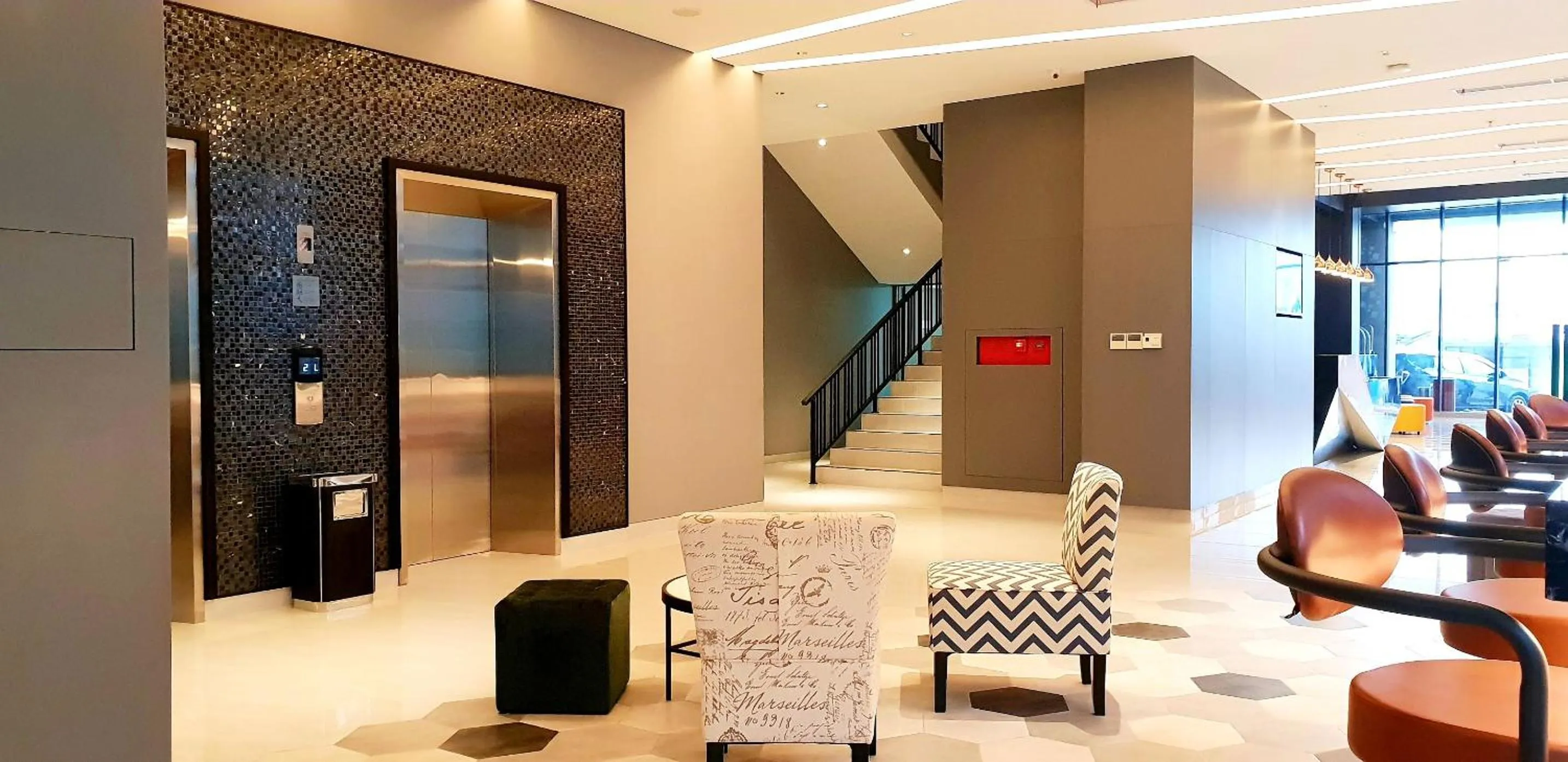 Communal lounge/ TV room in BW inn Belitung