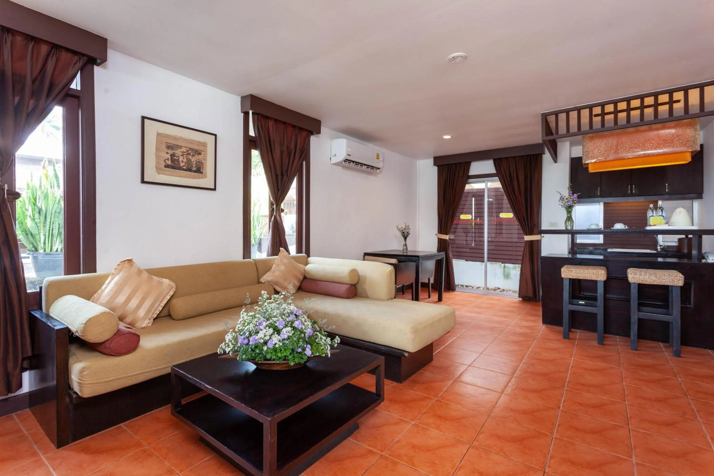 Living room in Al's Resort