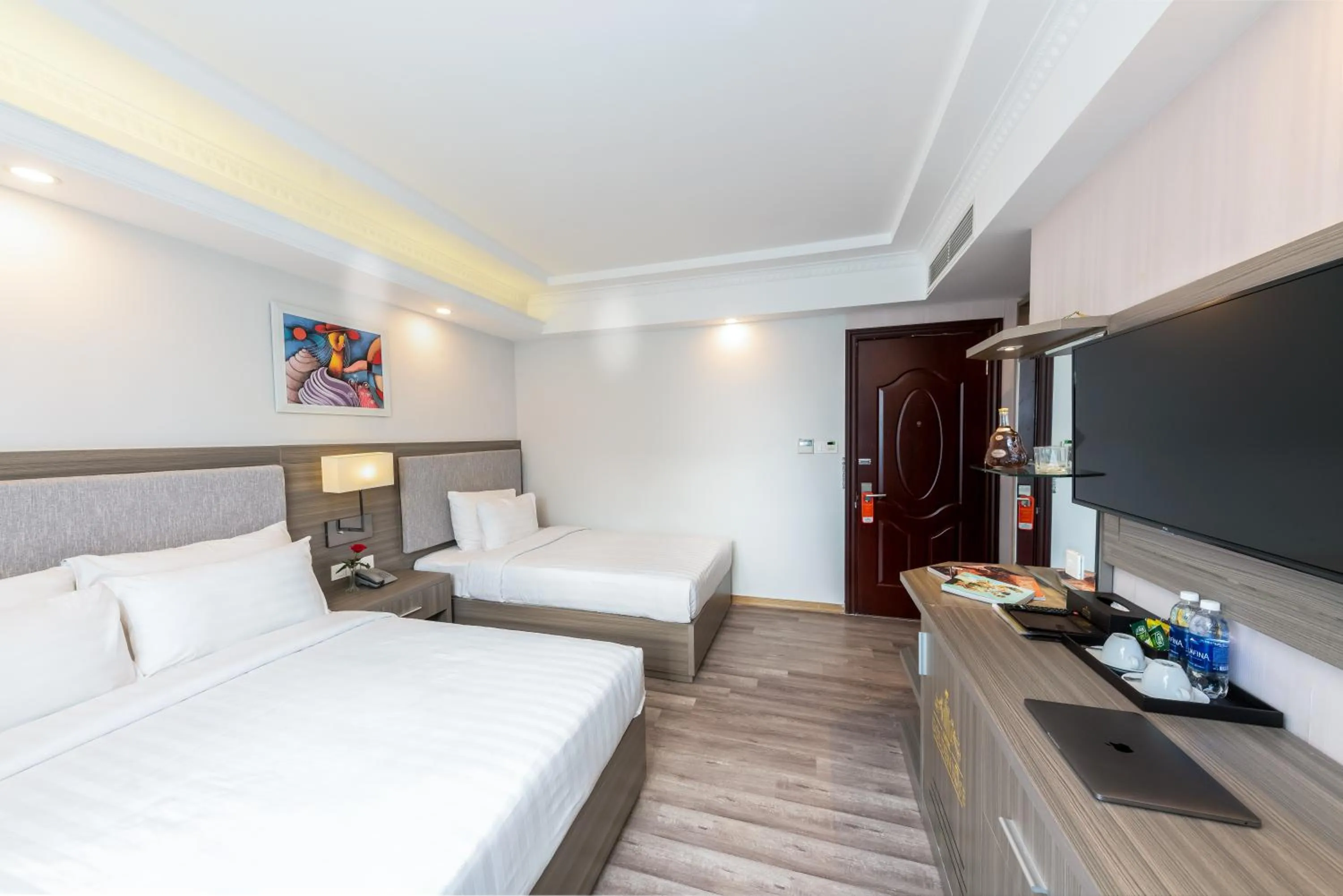 Photo of the whole room, Bed in Golden Rose Hotel