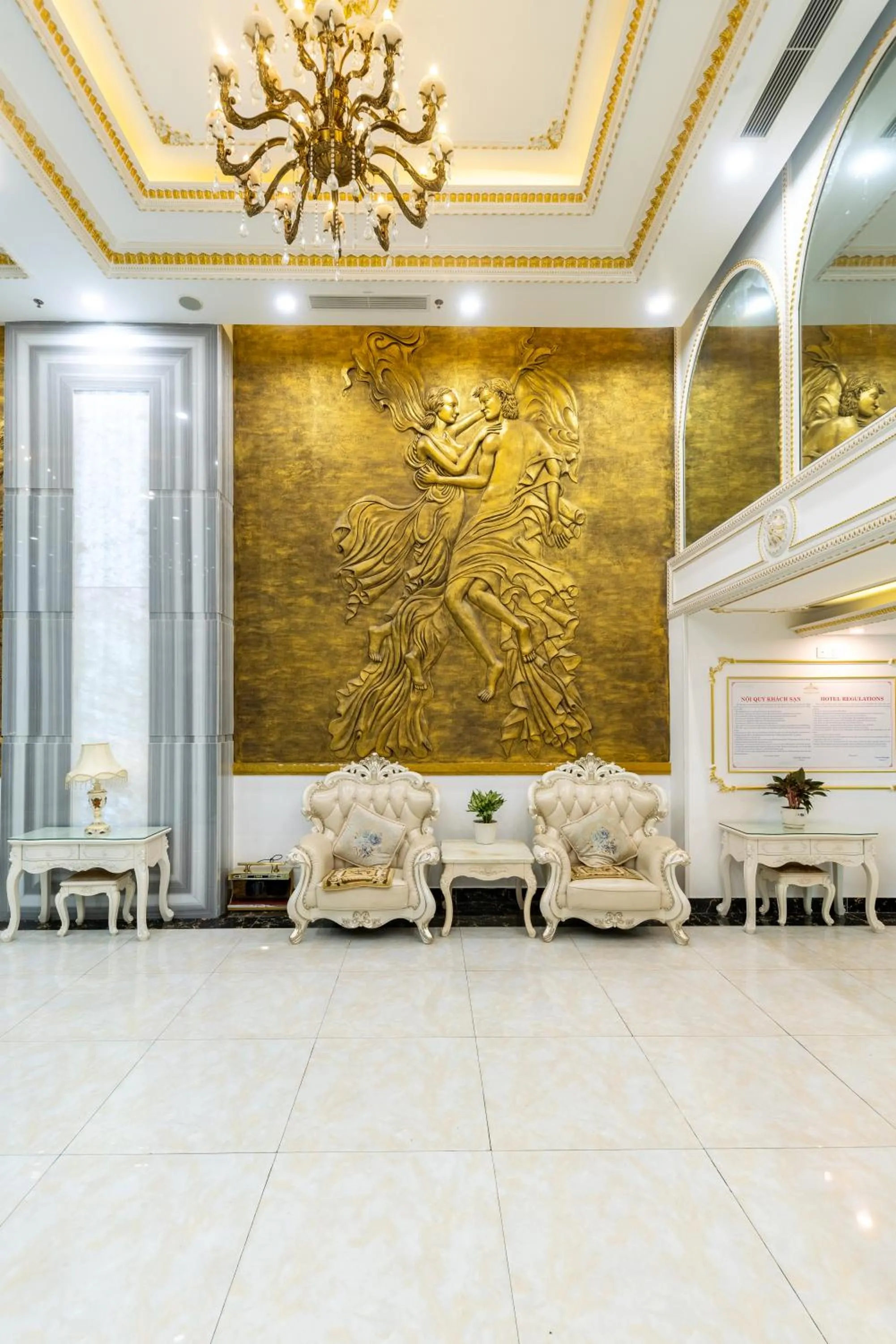 Lobby or reception in Golden Rose Hotel