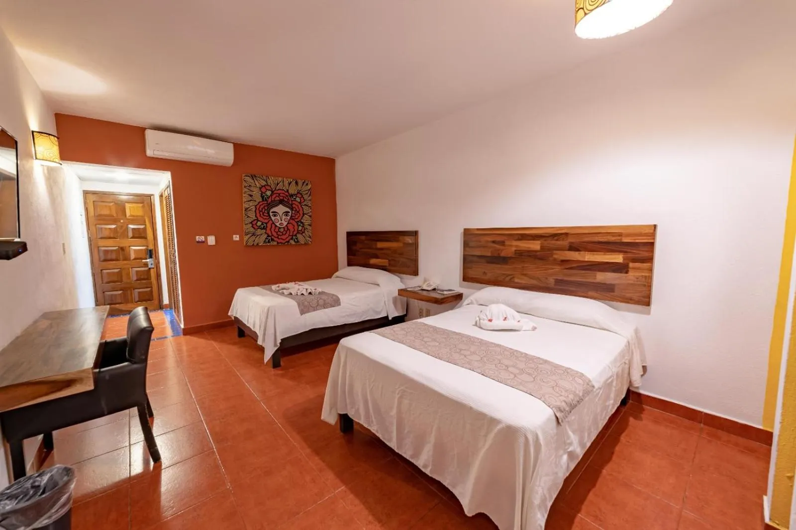 Bed in Hotel Santa Cruz Huatulco