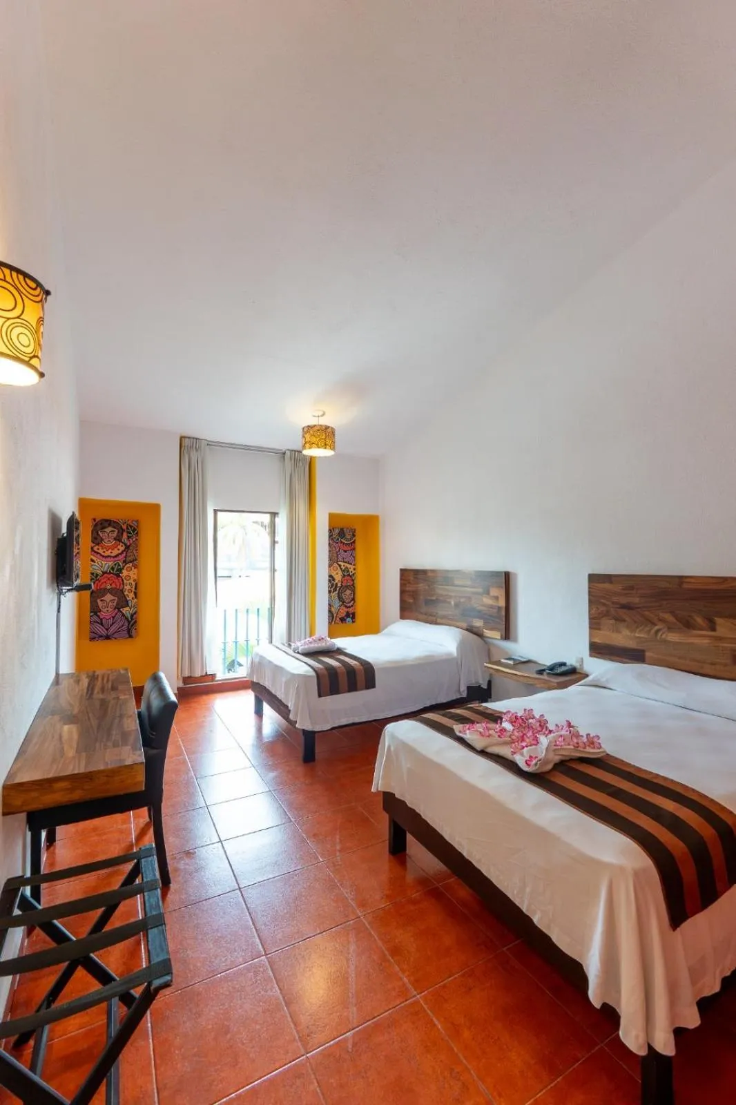 Bed in Hotel Santa Cruz Huatulco