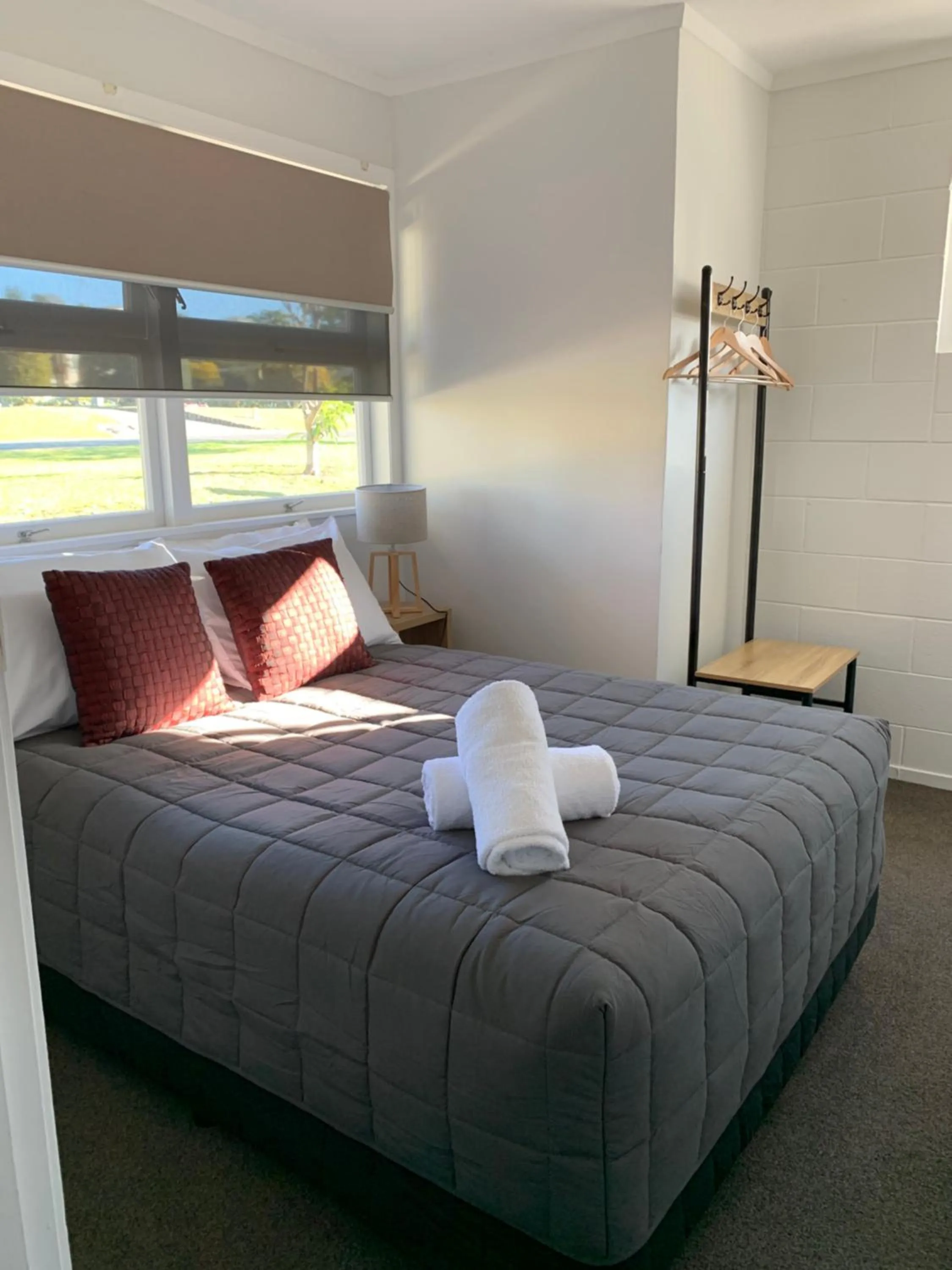 Bed in Racecourse Motel