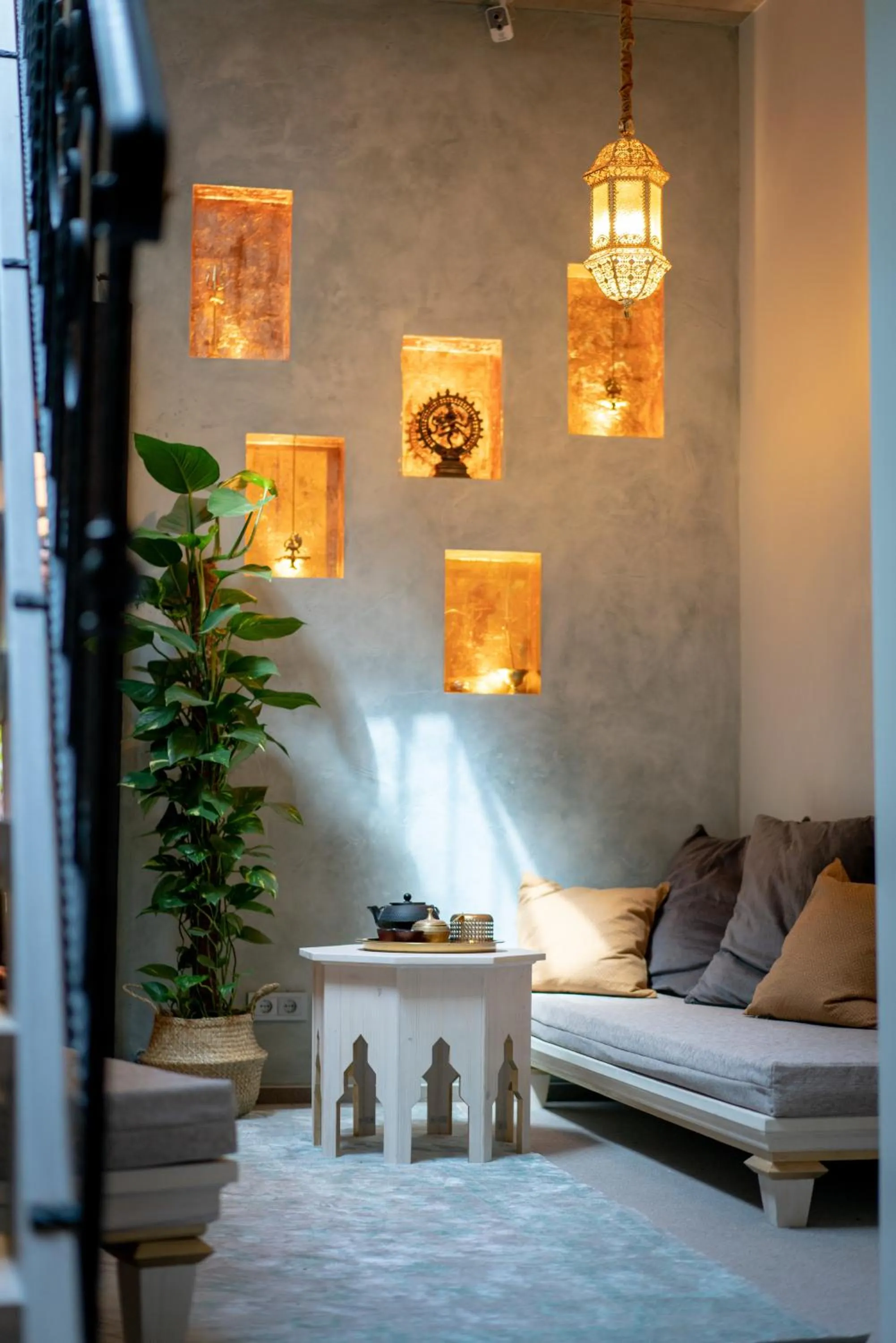 Seating area in Mai Ram Yoga House