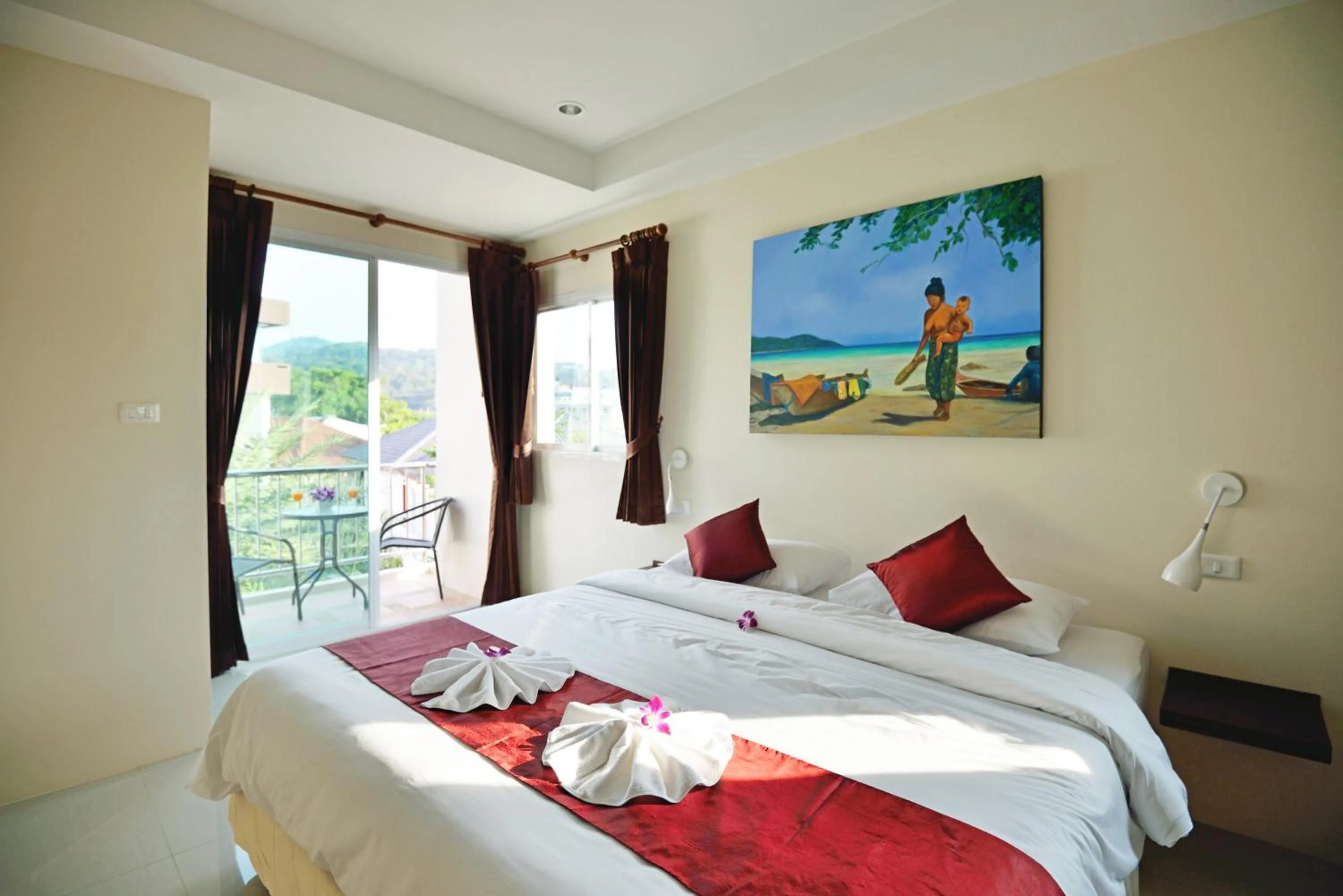 Bedroom, Bed in At Kamala Hotel