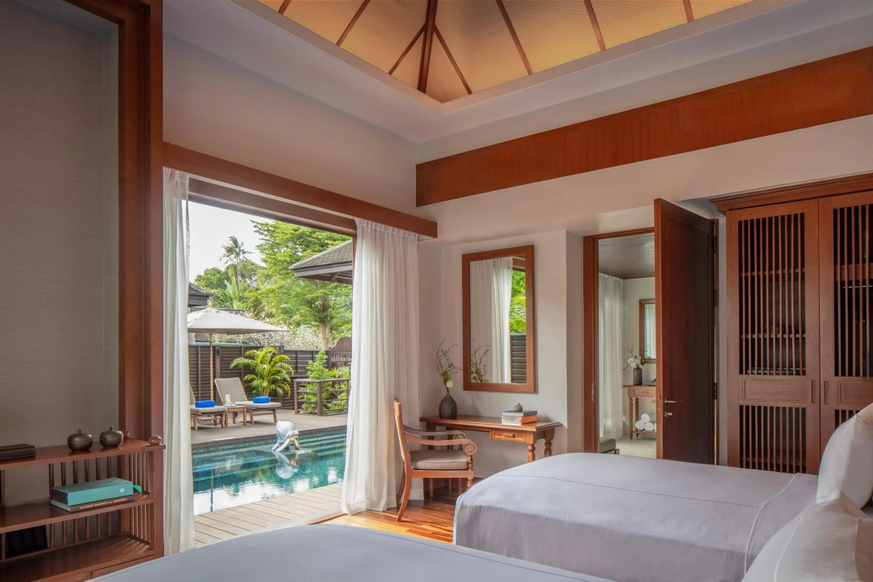 View (from property/room), Bed in Anantara Mai Khao Phuket Villas