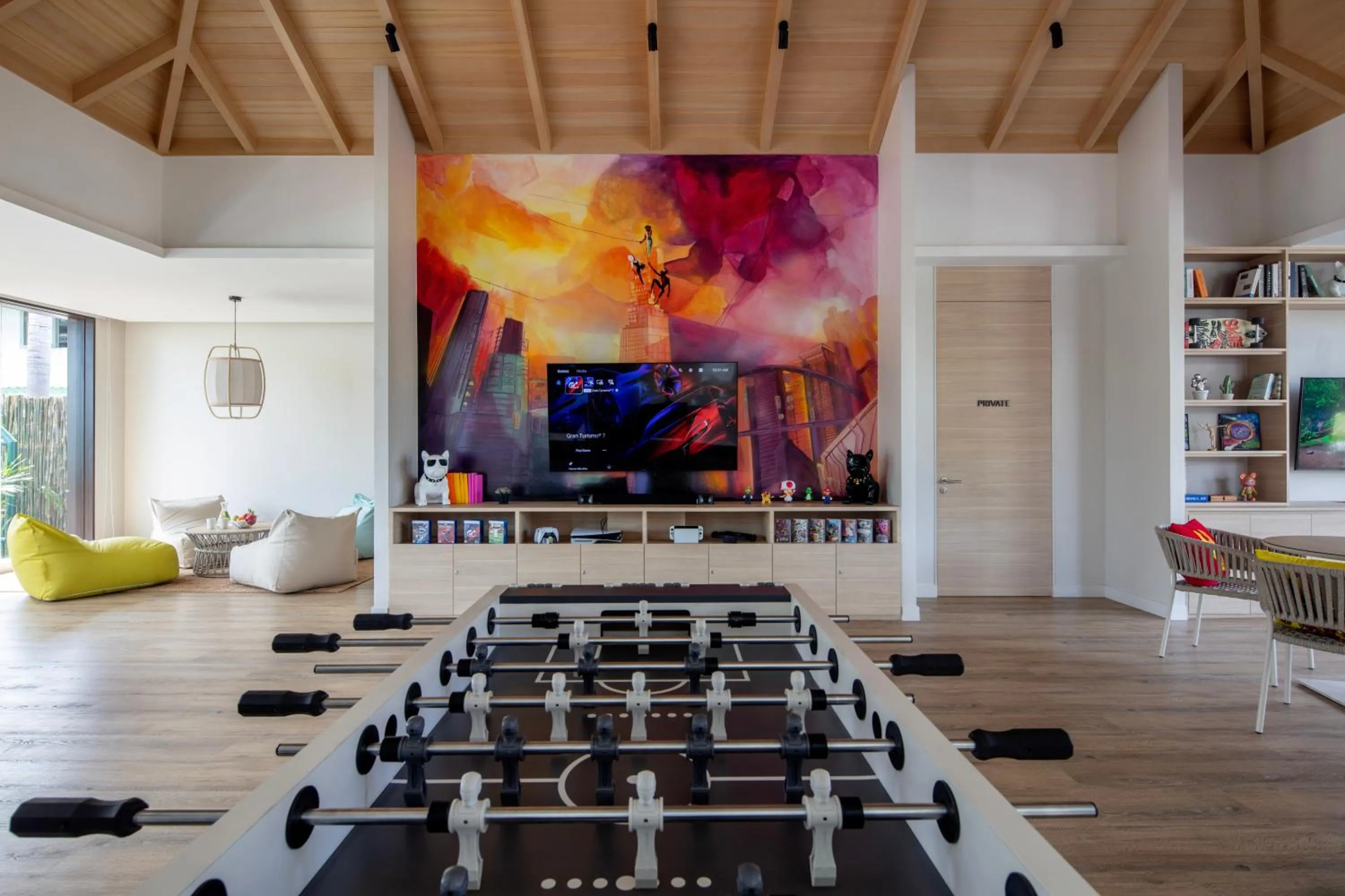 Game Room in Anantara Mai Khao Phuket Villas