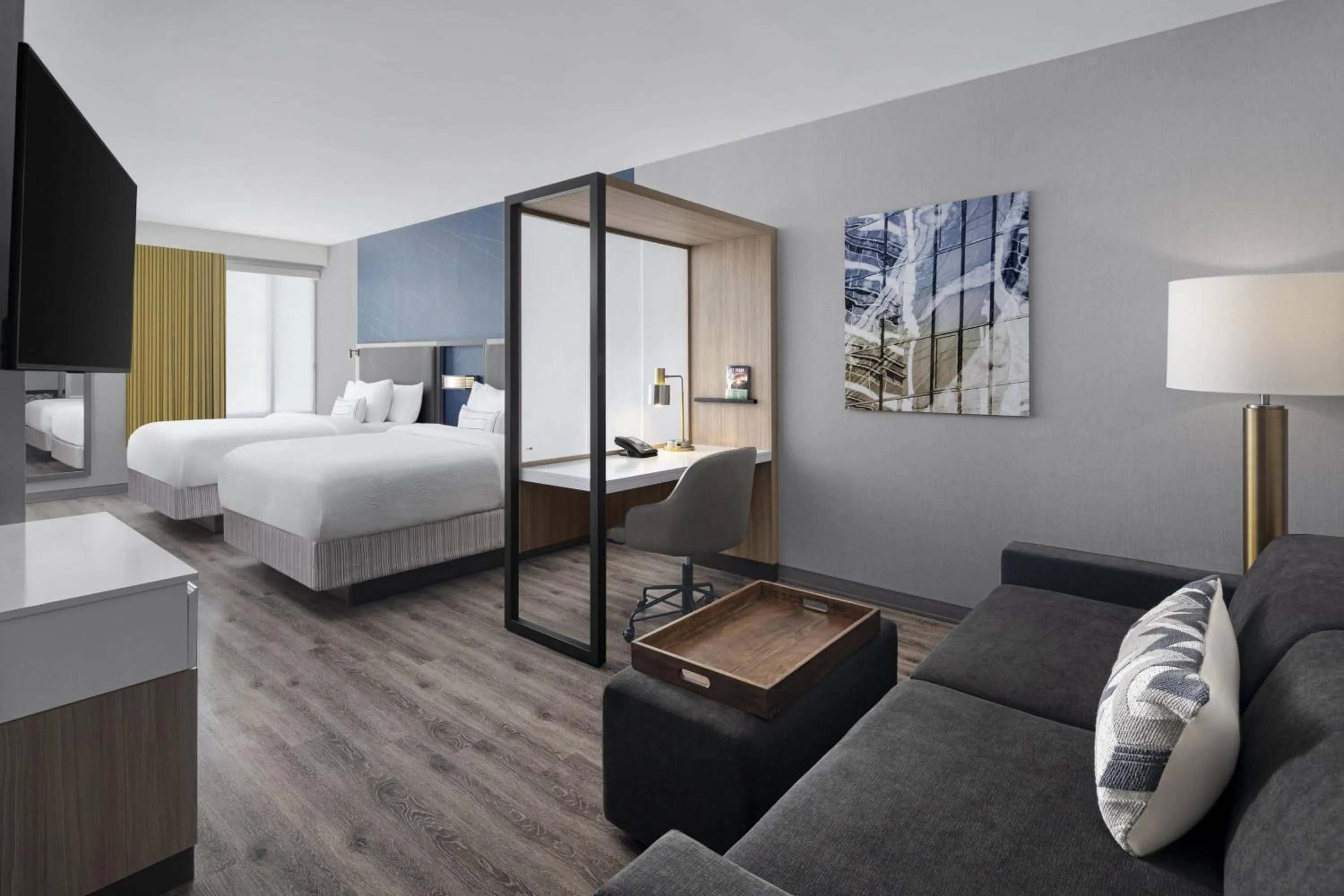 Photo of the whole room, Bed in SpringHill Suites by Marriott Tuckahoe Westchester County