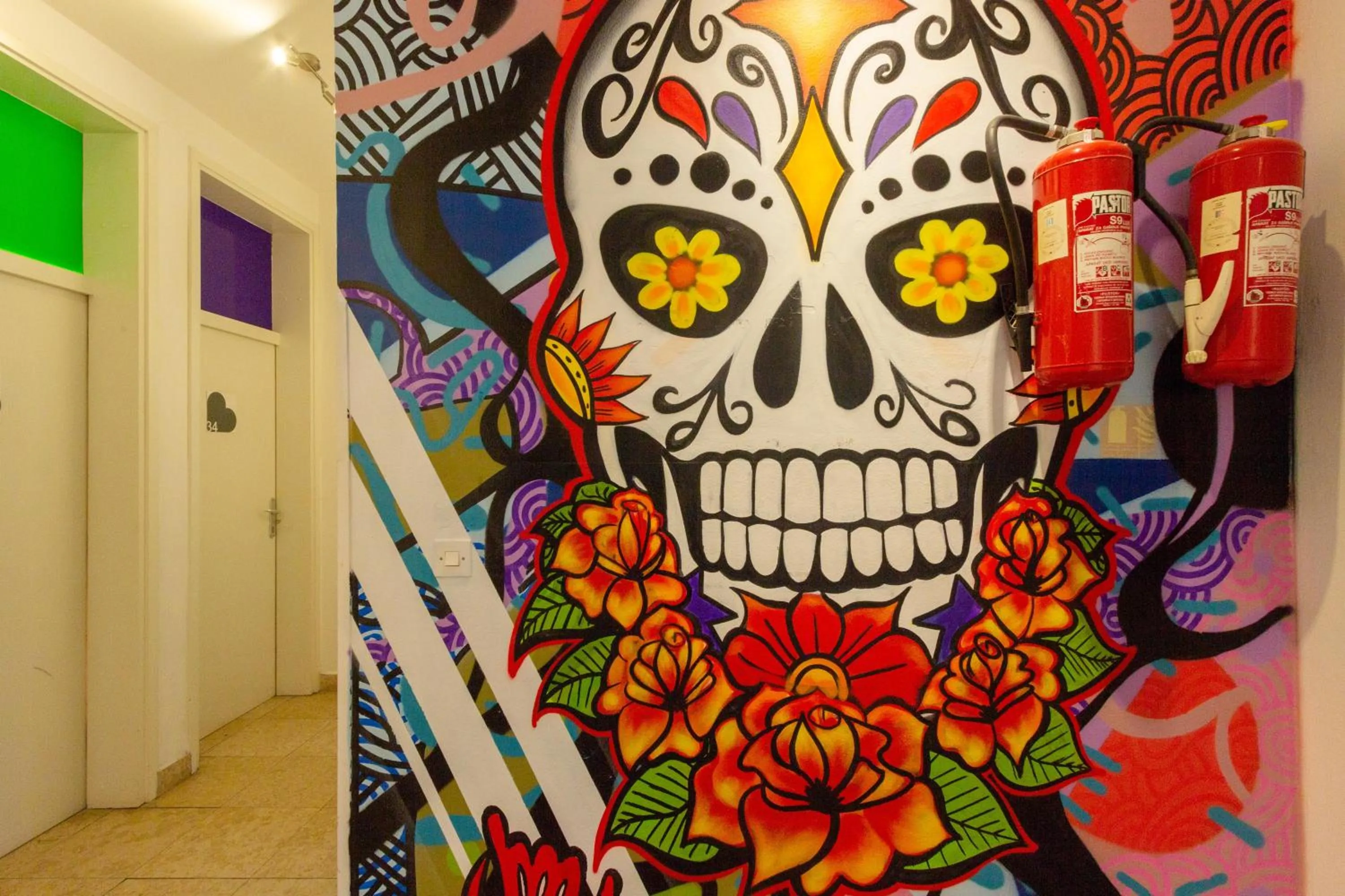 Decorative detail in Whole Wide World Hostel