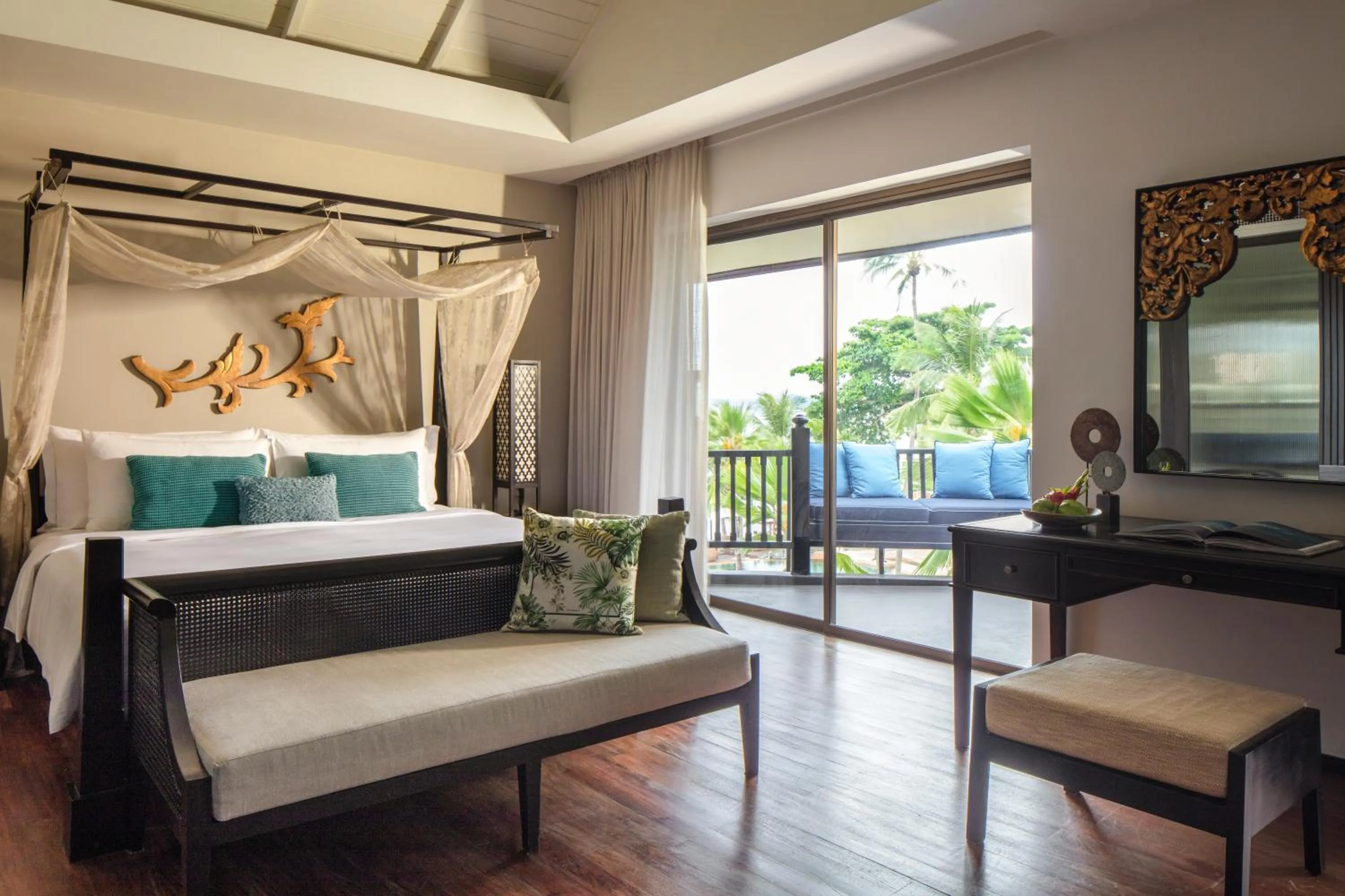 Bed in Anantara Bophut Koh Samui Resort