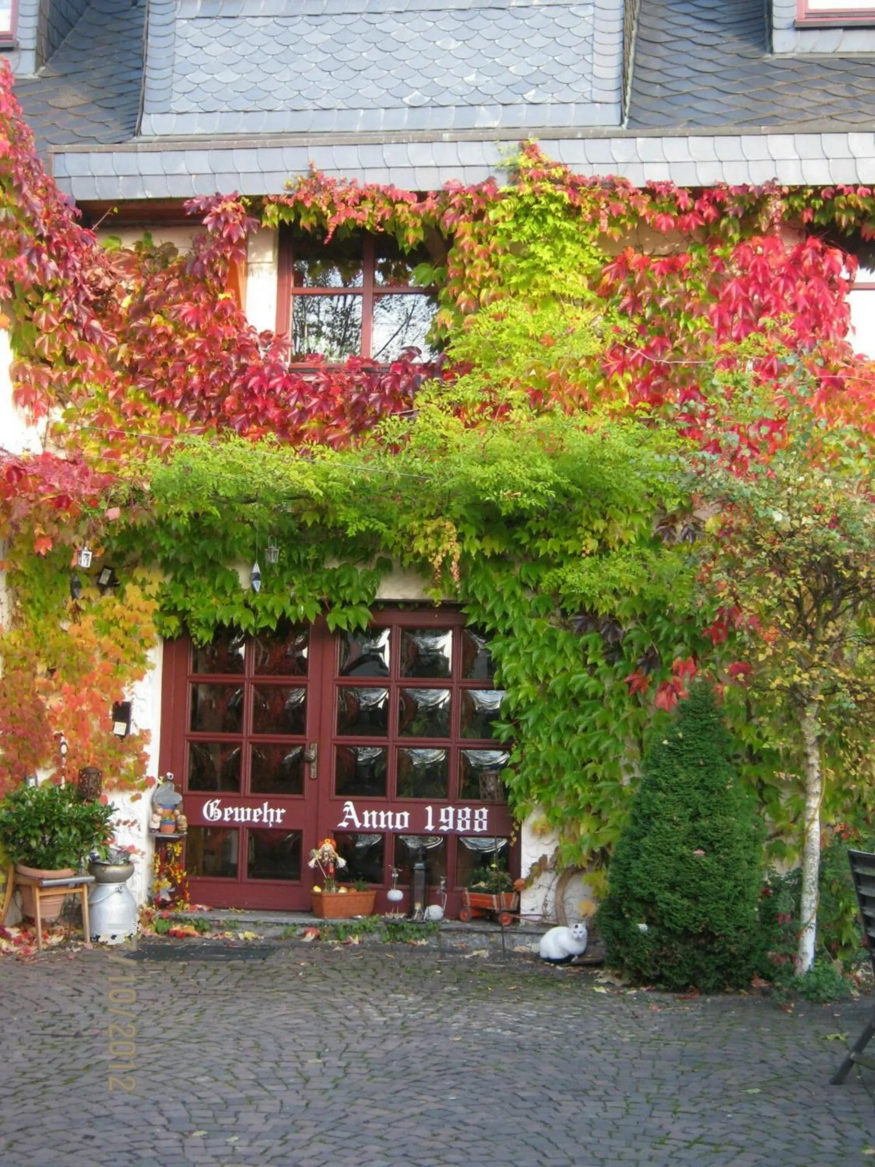 Facade/entrance in Stierstall-Suite Pension Wahlenau