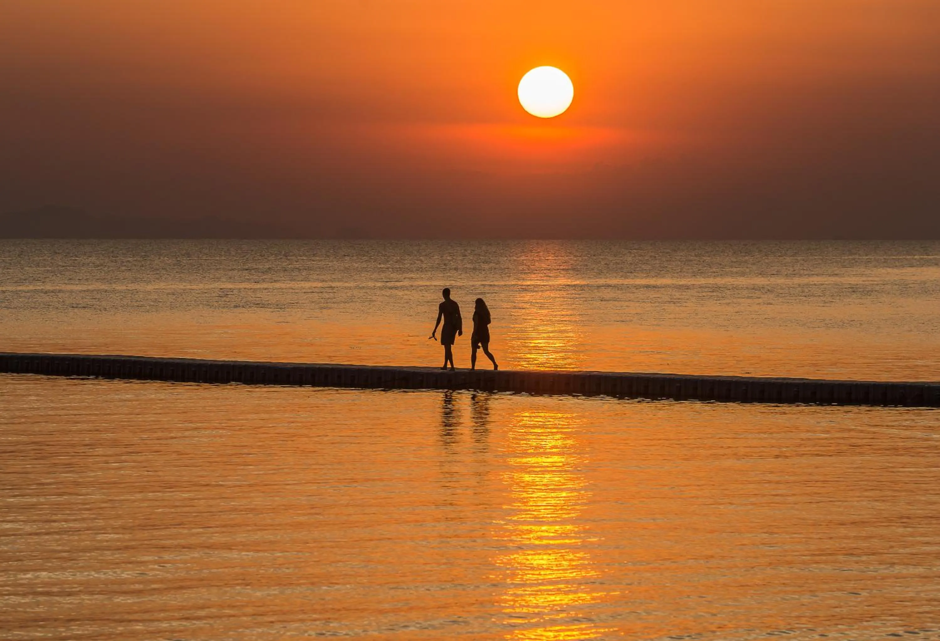 Bird's eye view in Cocohut Beach Resort Koh Phangan