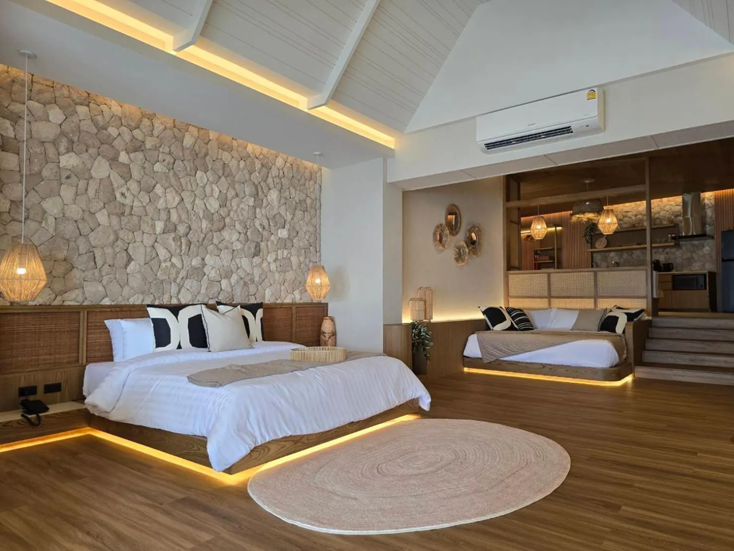 Bed in Cocohut Beach Resort Koh Phangan