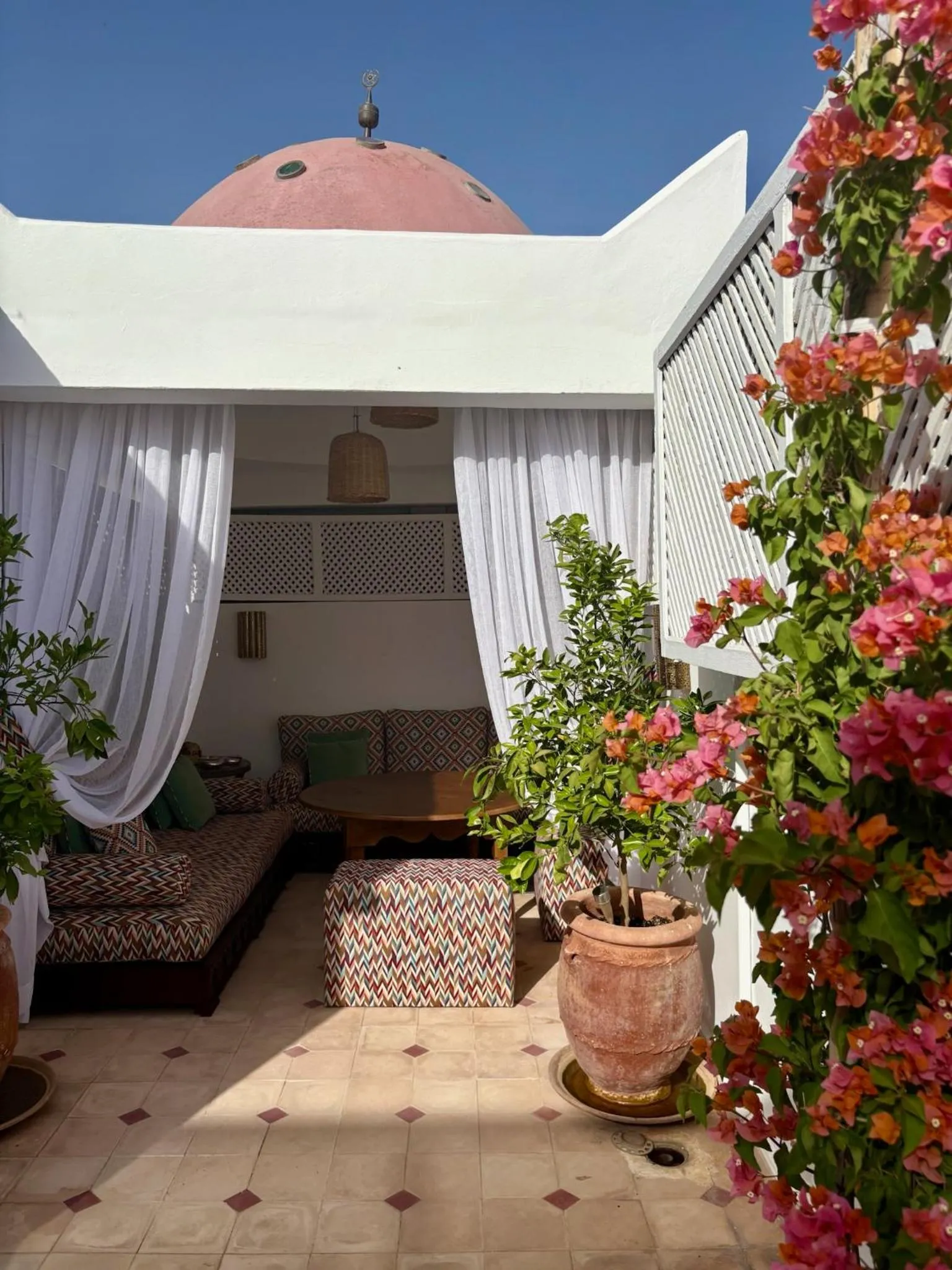 Balcony/Terrace in Riad la Cigale