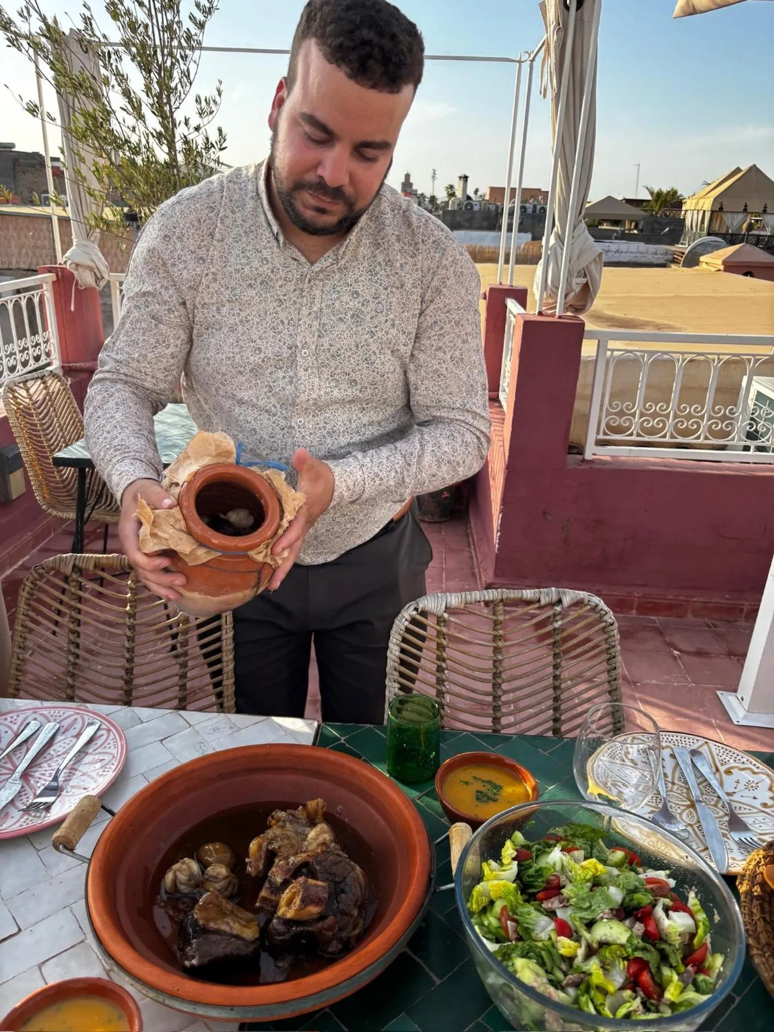 Dining area in Riad la Cigale
