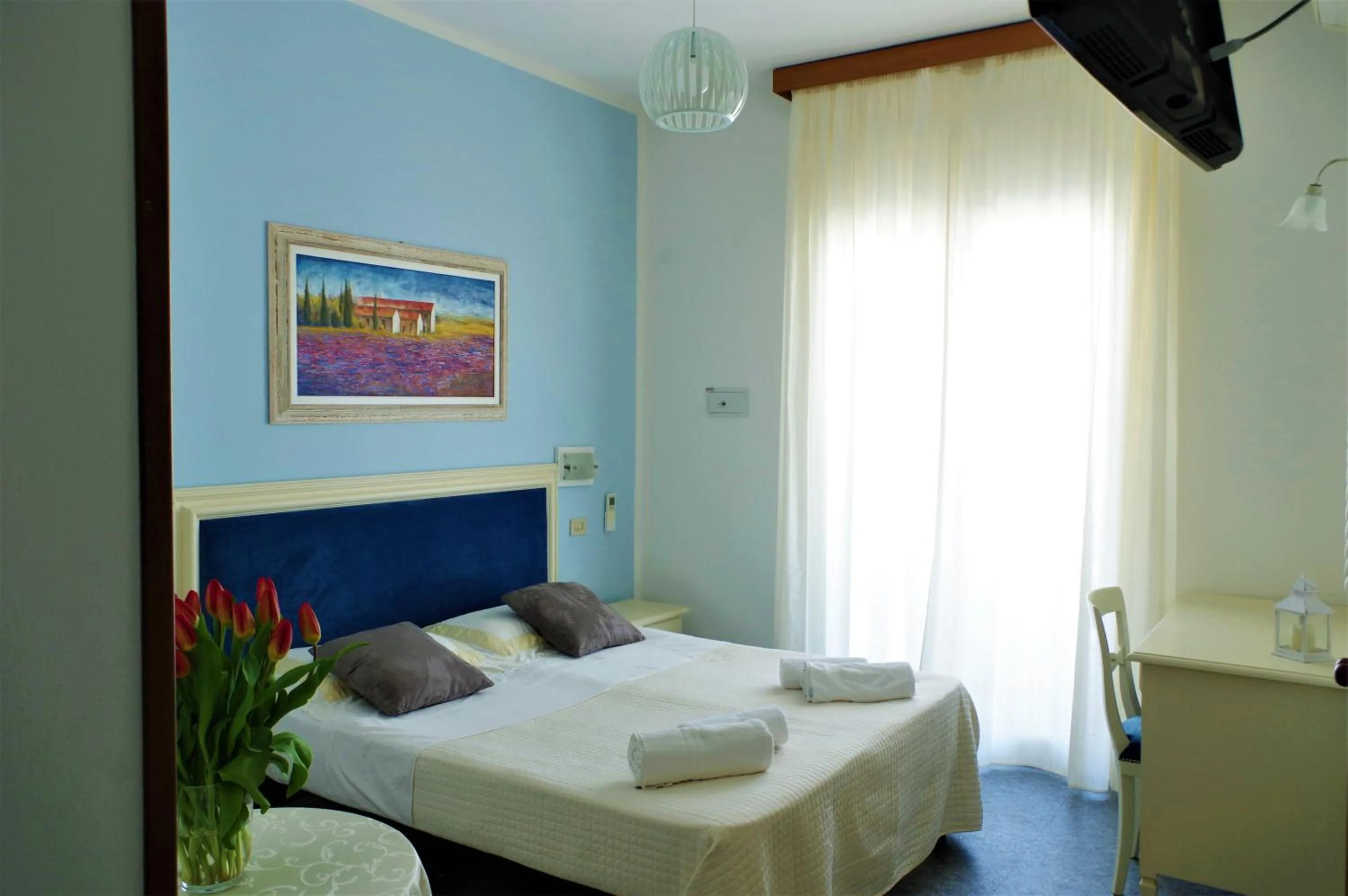 View (from property/room), Bed in Golf & Beach Hotel