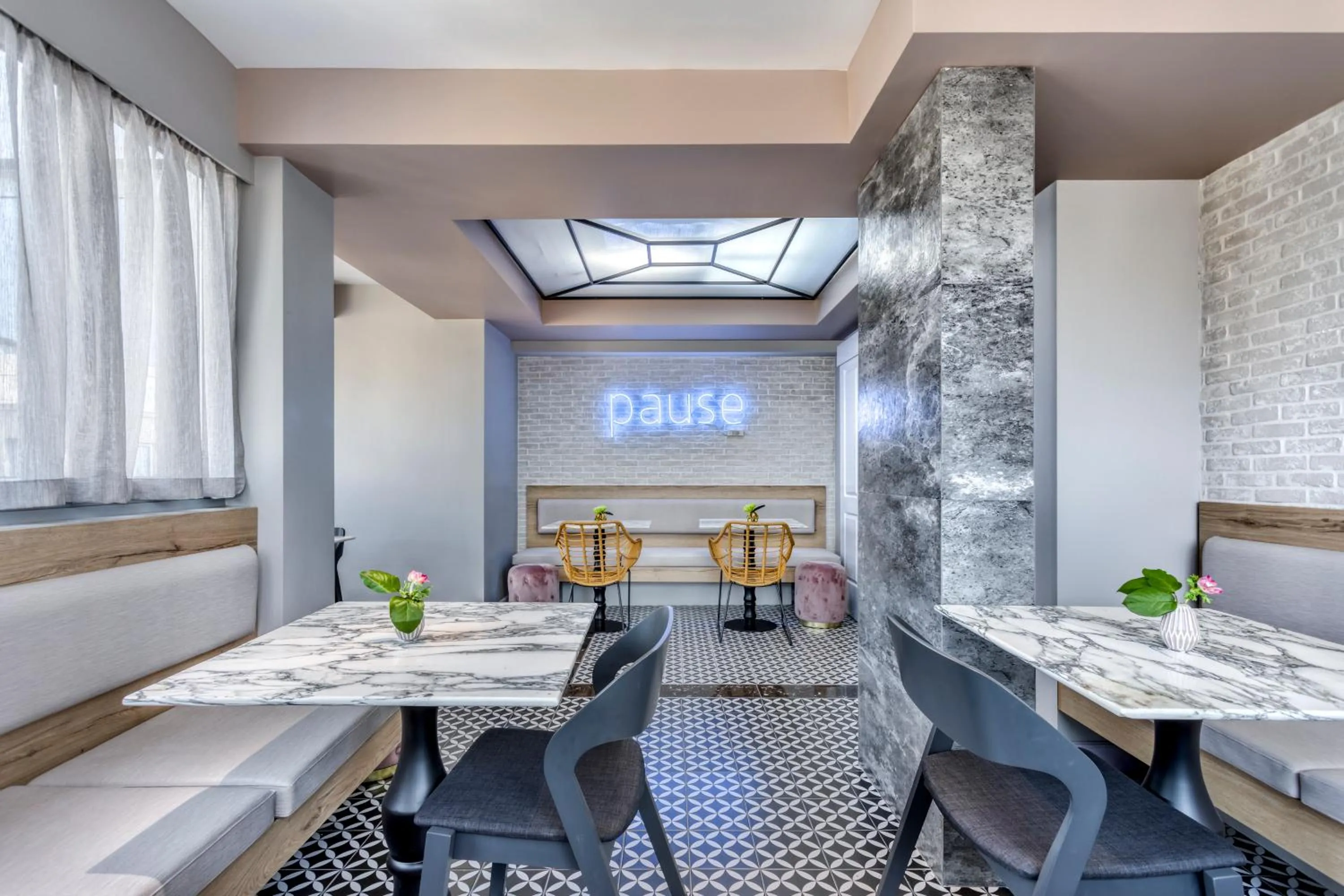 Dining area in The Pinnacle Athens