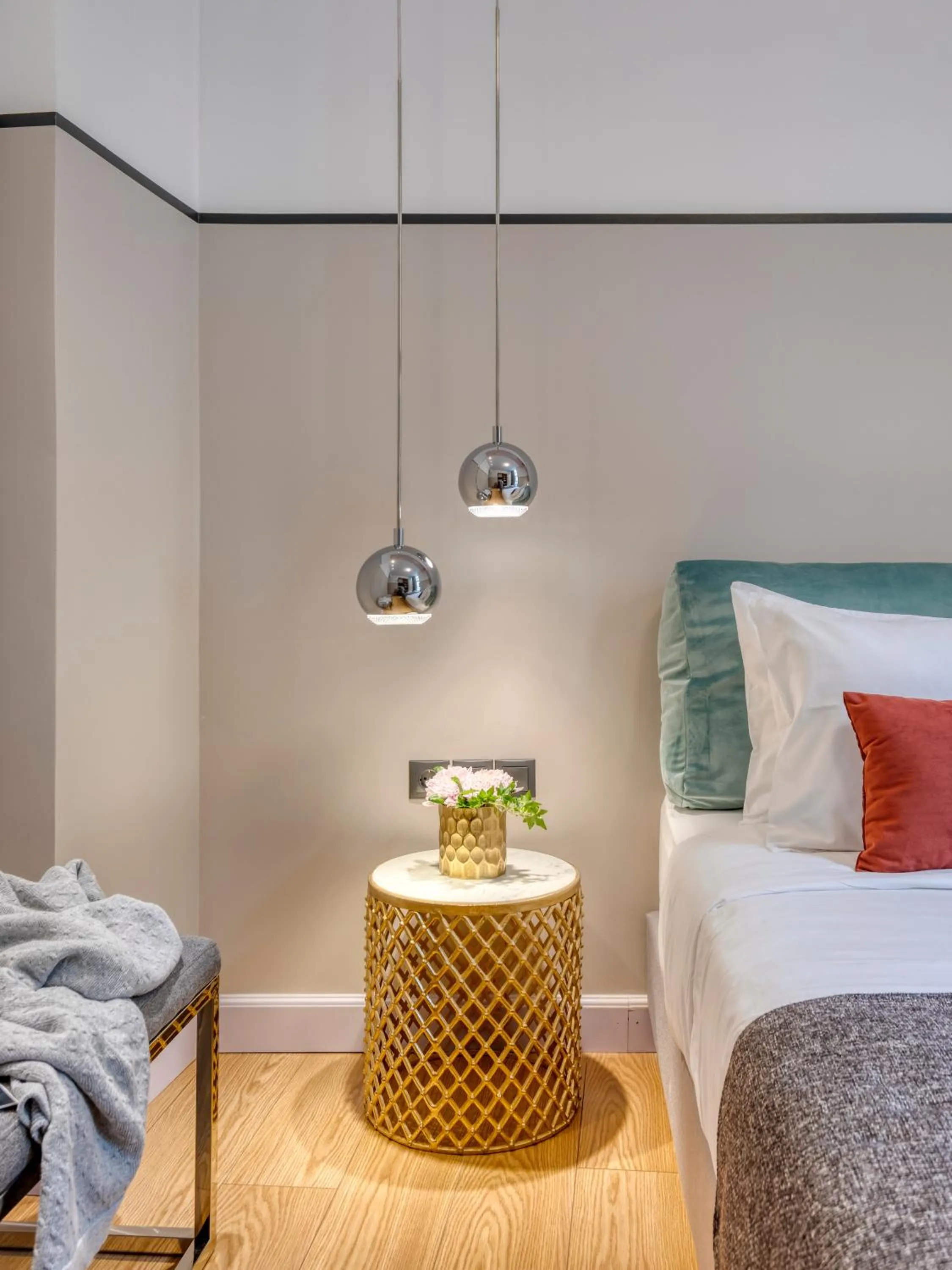 Decorative detail, Bed in The Pinnacle Athens