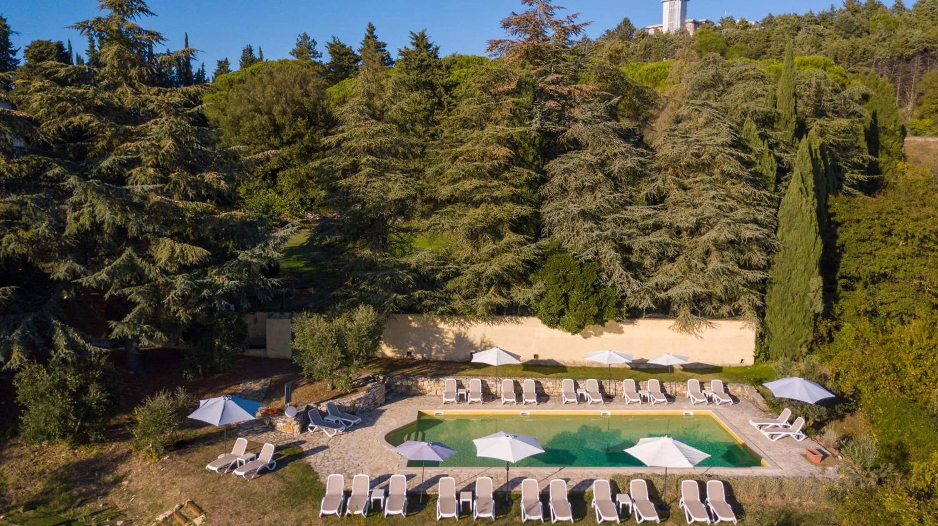 Bird's eye view in Agriturismo Villa Godenano - Pool&Restaurant