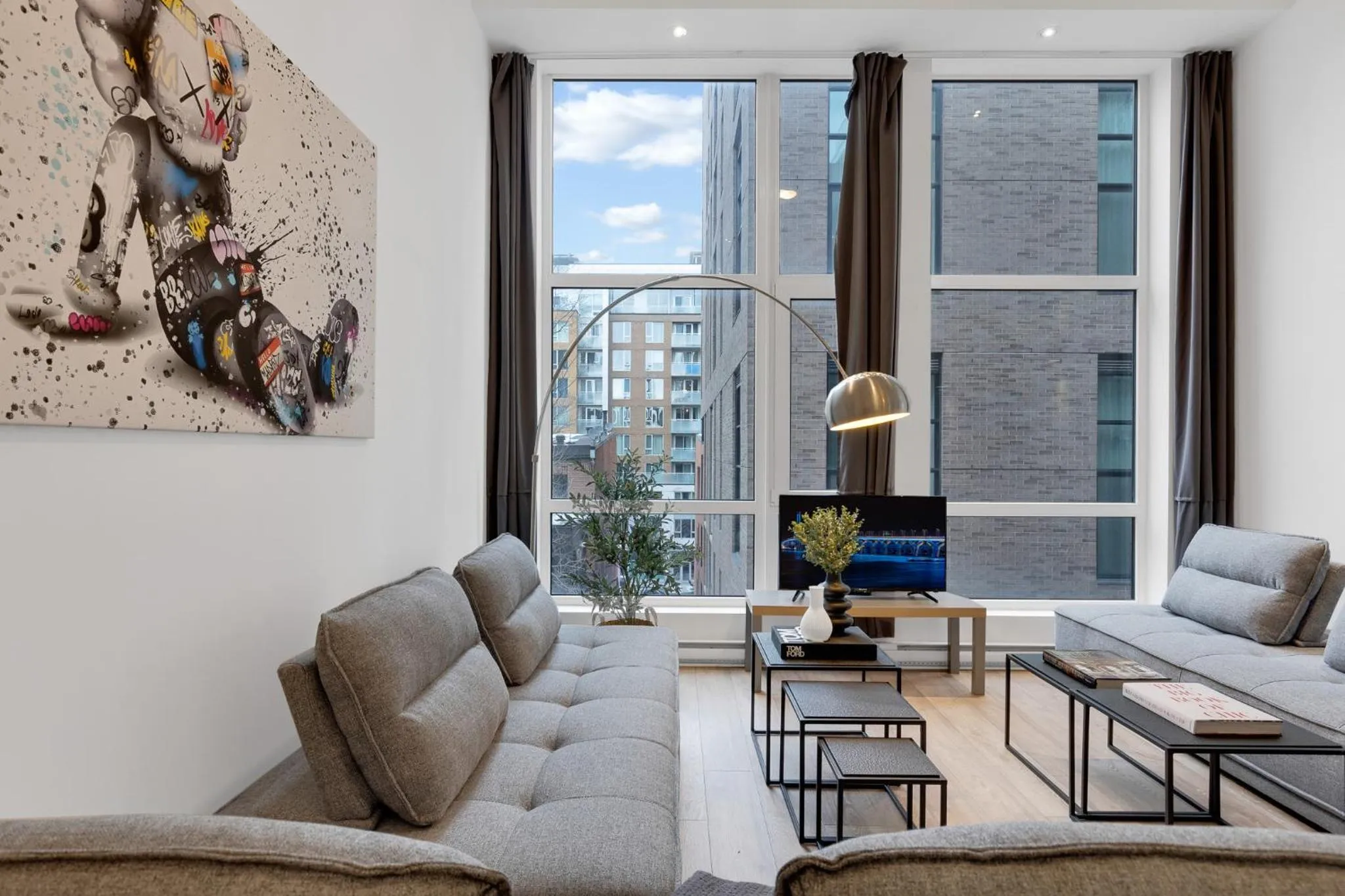 Living room in LiV MTL Downtown