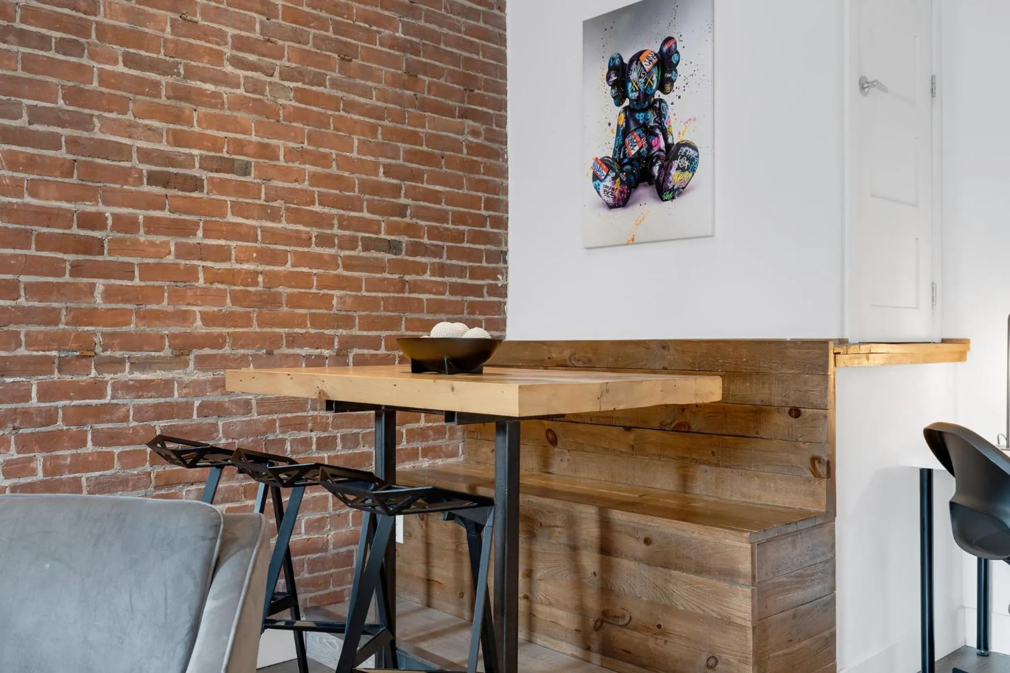 Living room in LiV MTL Downtown