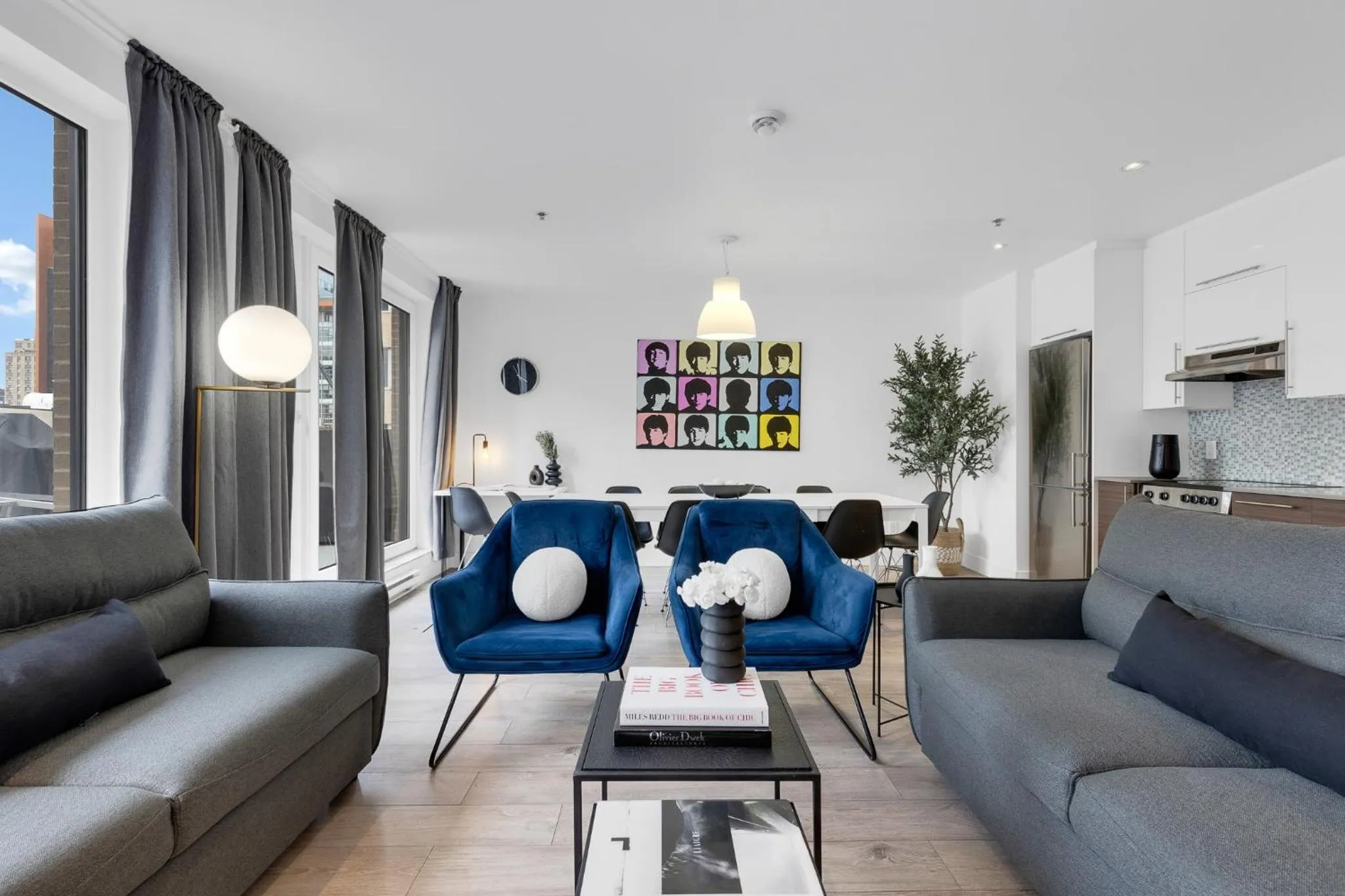 Living room in LiV MTL Downtown