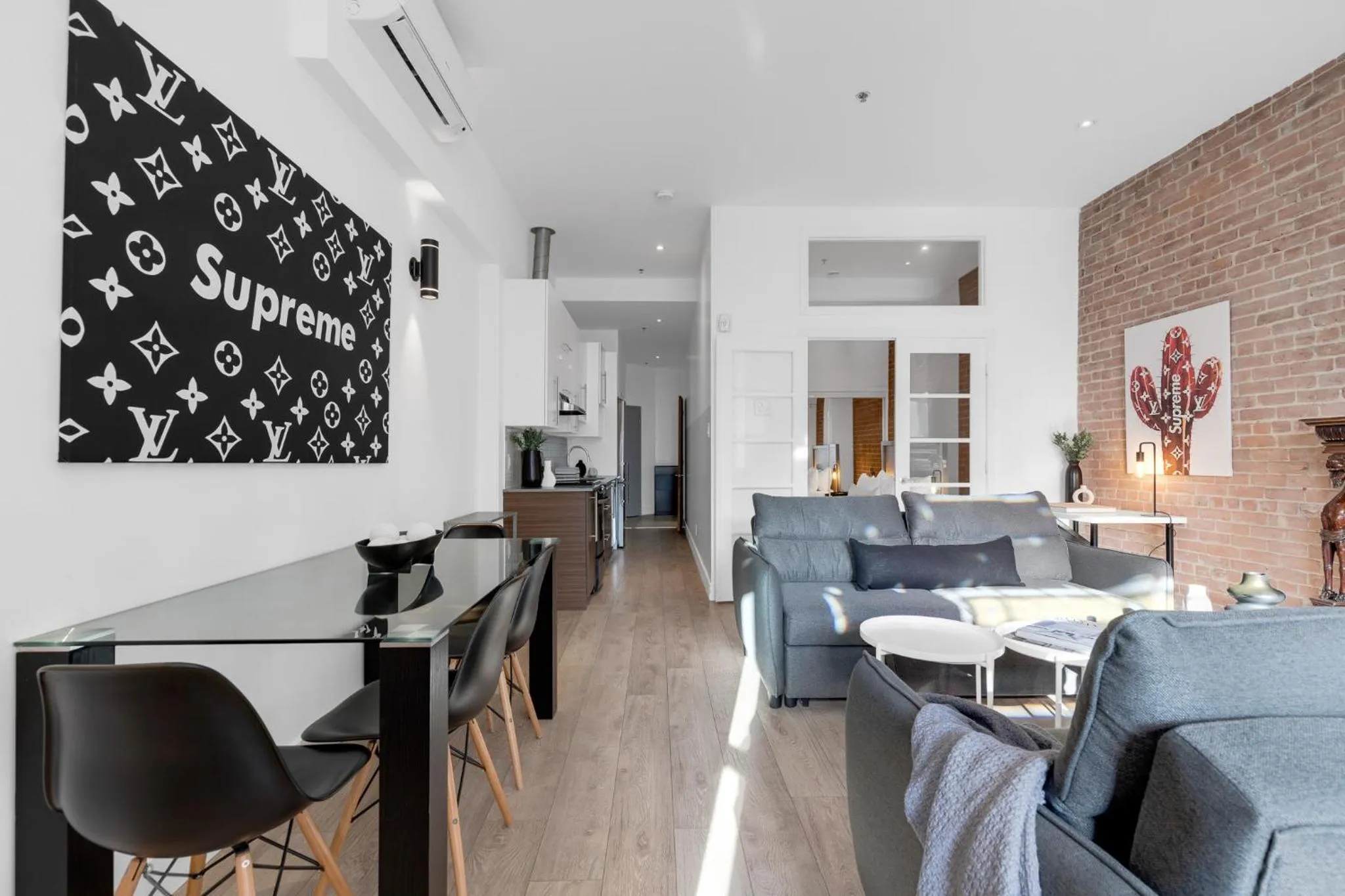 Living room in LiV MTL Downtown