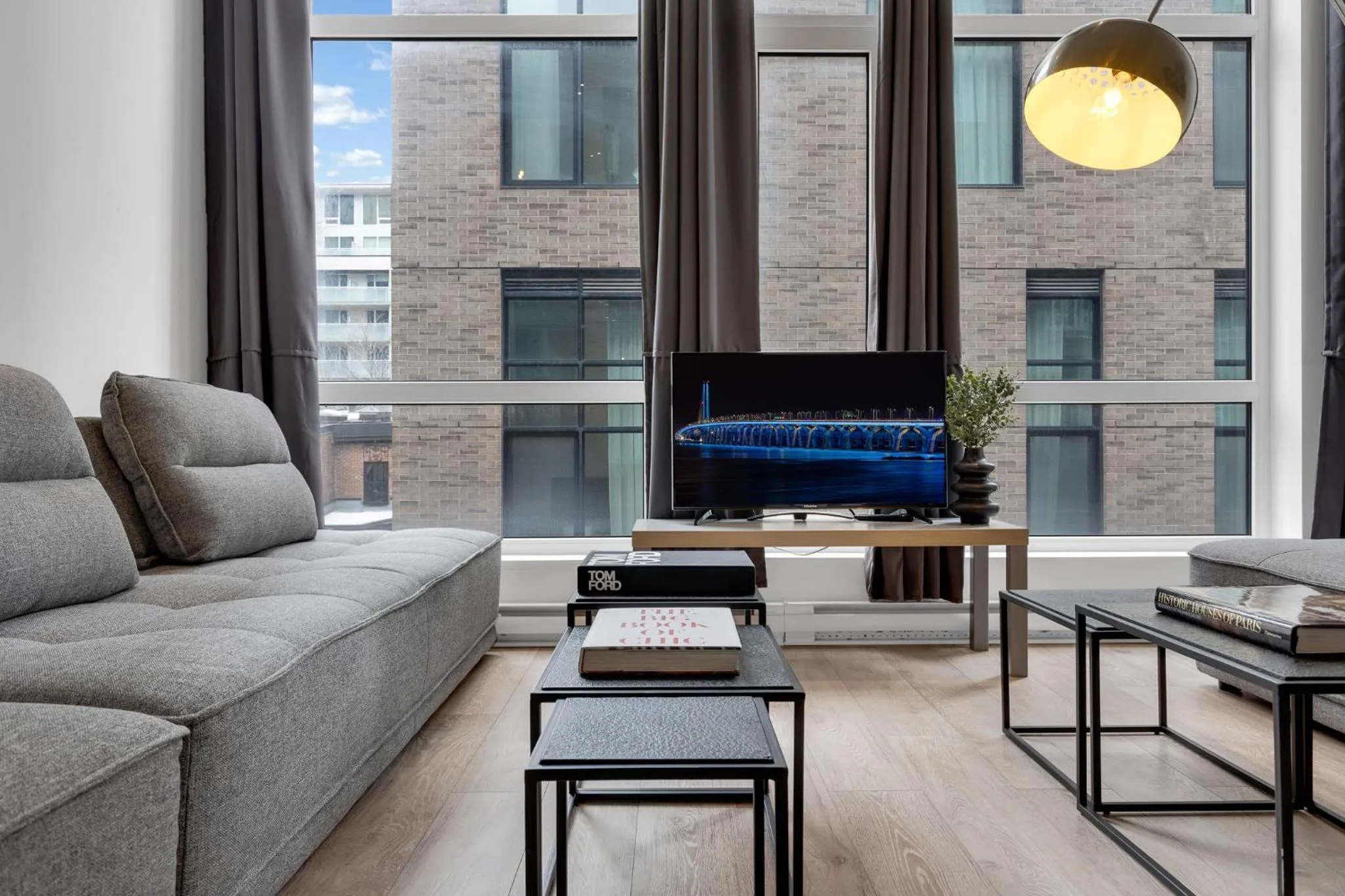 Living room in LiV MTL Downtown