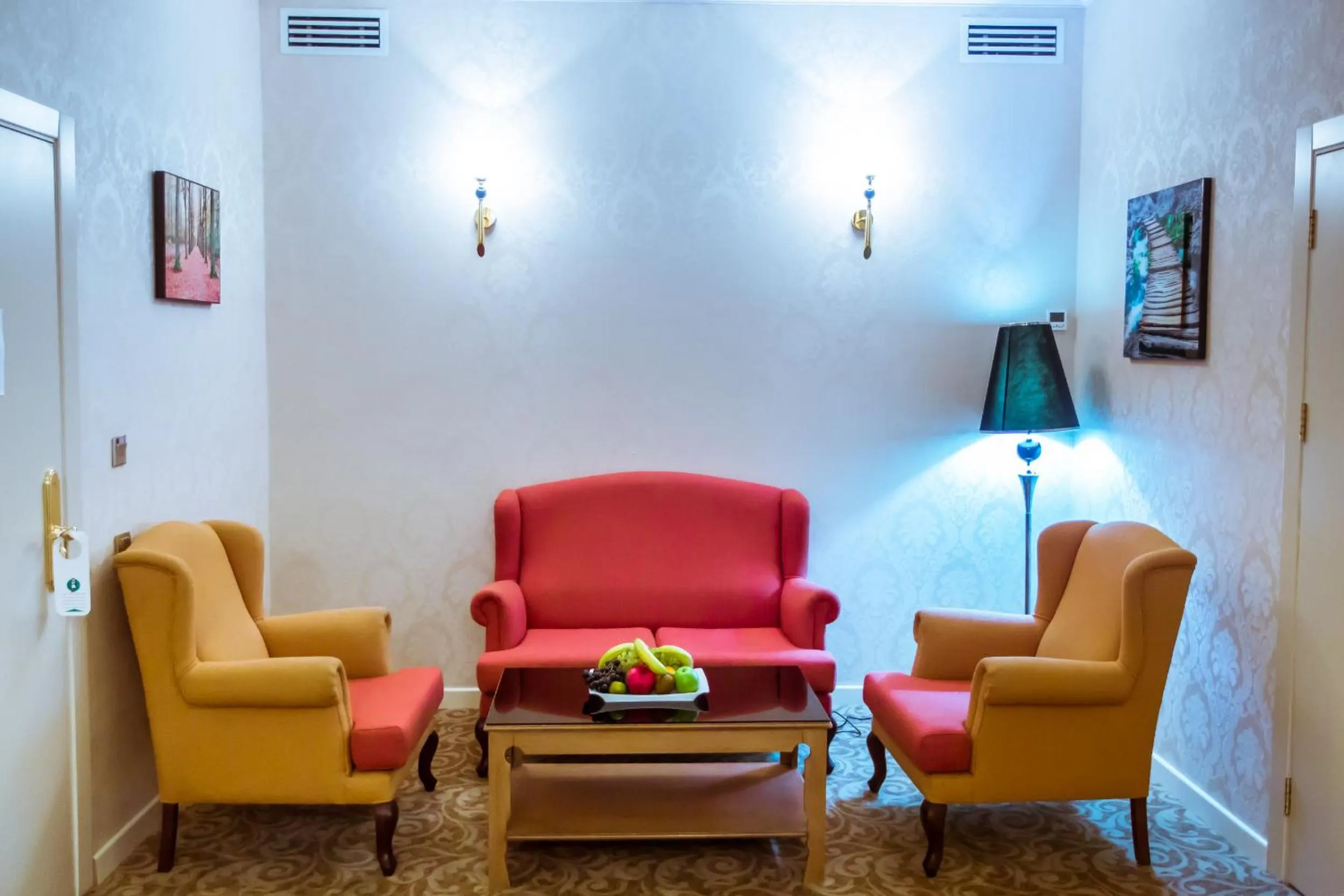 Seating area in Teatro Boutique Hotel