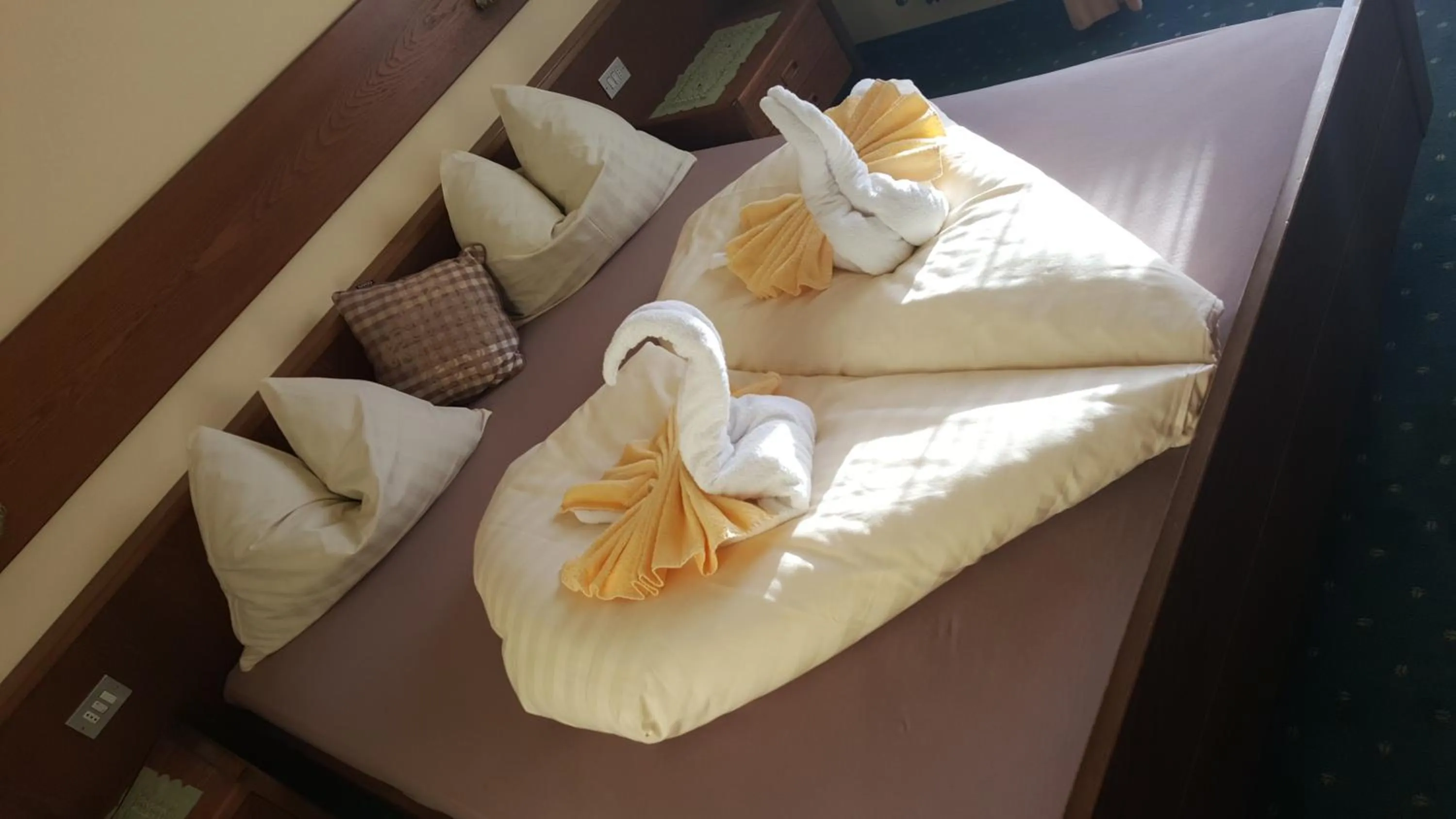 Bed in Panoramahotel Unterinnerhof