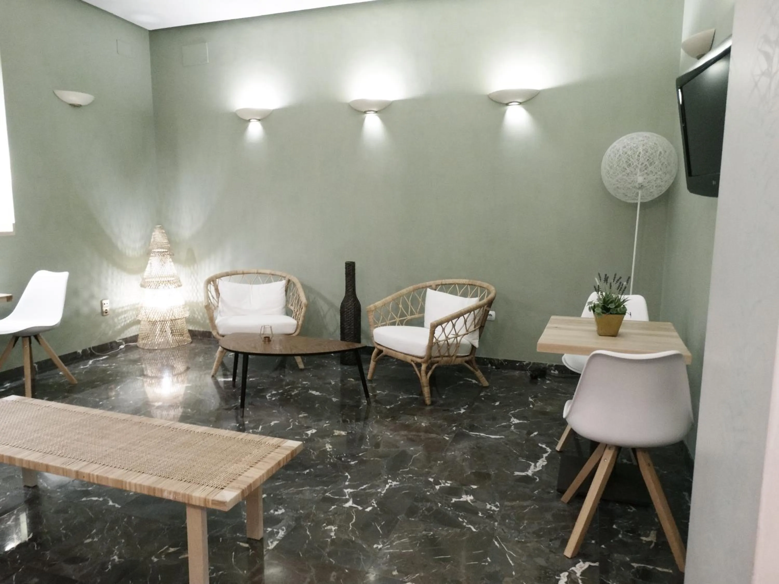 Lobby or reception in Hotel Goya