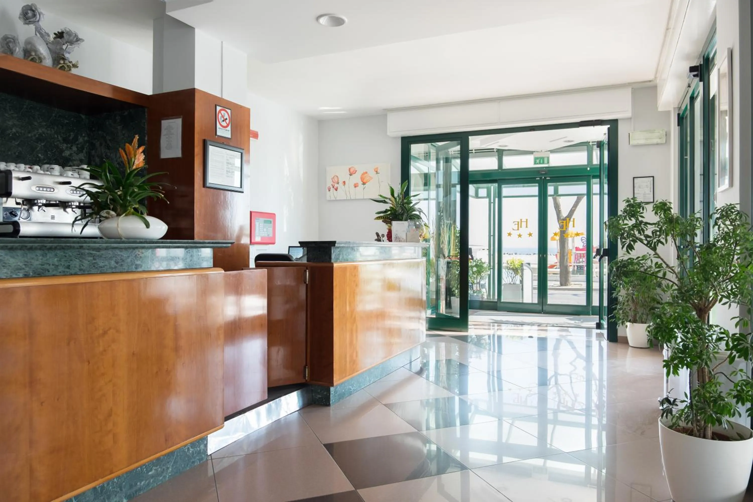 Lobby or reception in Hotel Emilia